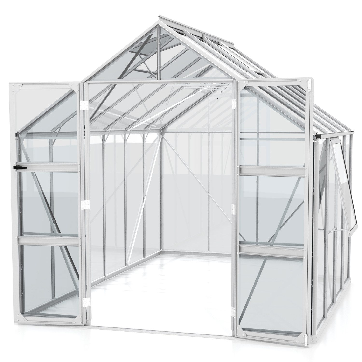 Vitavia Gewächshaus Olymp 6700, 3,00 mm Wandstärke silberfarben | Rabatt: 37%