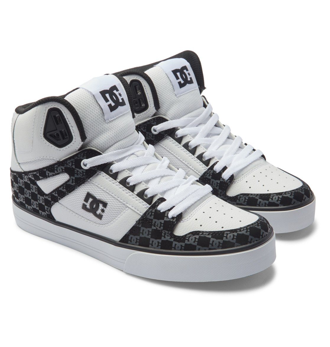 DC Shoes Pure High-Top Sneaker Black/White Monogram