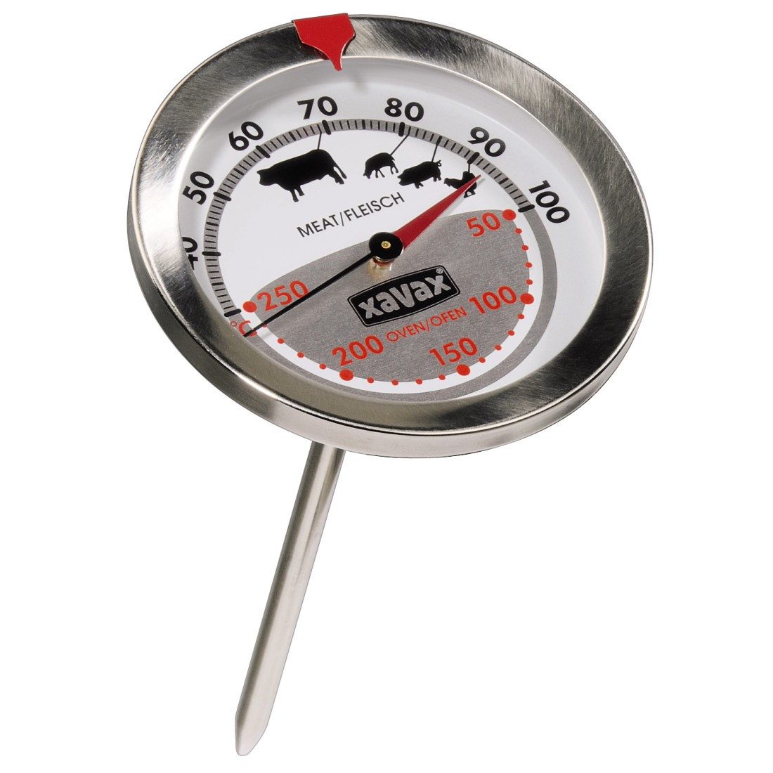 Bratenthermometer 2 in 1 Mechanisches Ofen- und Fleischthermometer