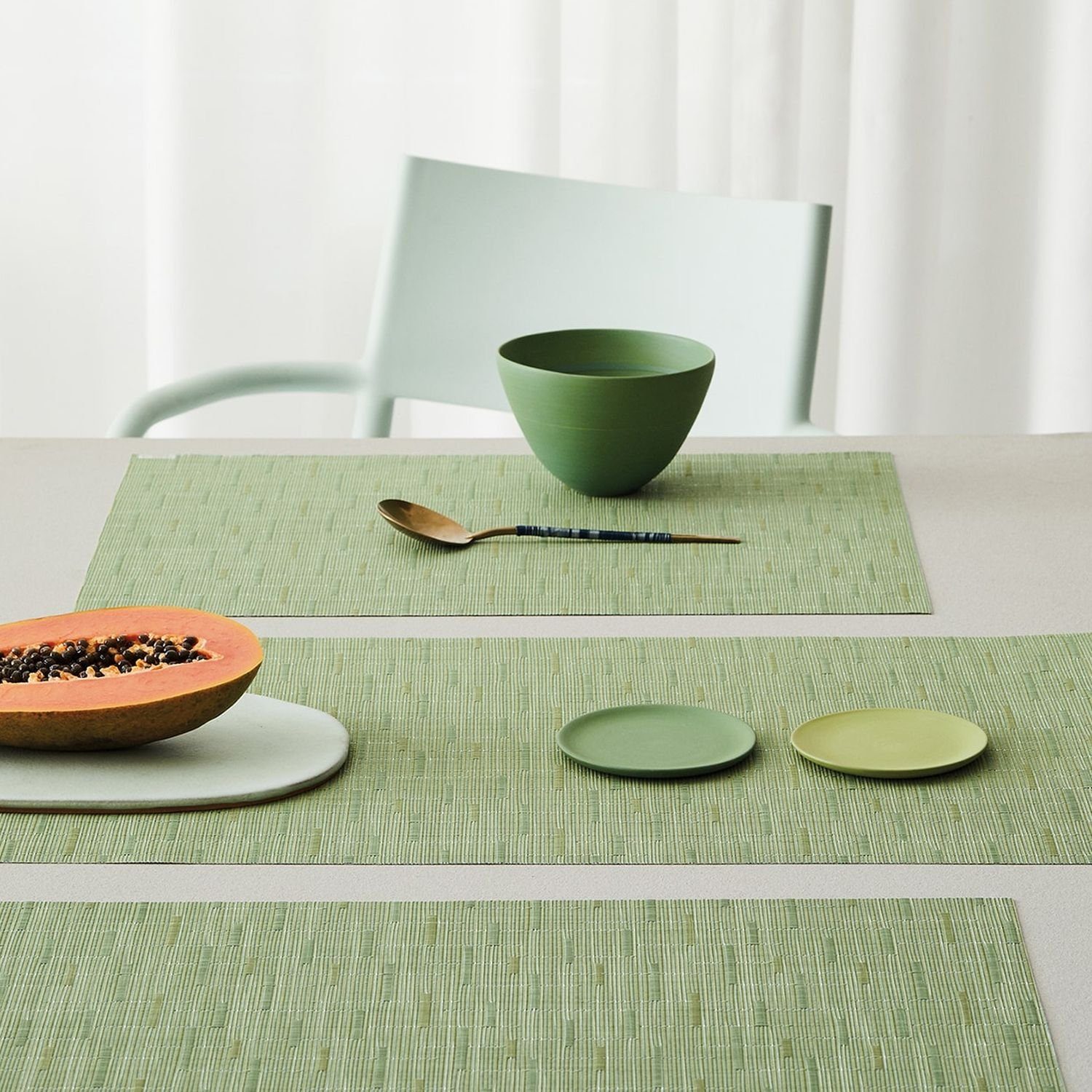 Chilewich Platzset Bamboo Rectangle Spring Green, (1-St)