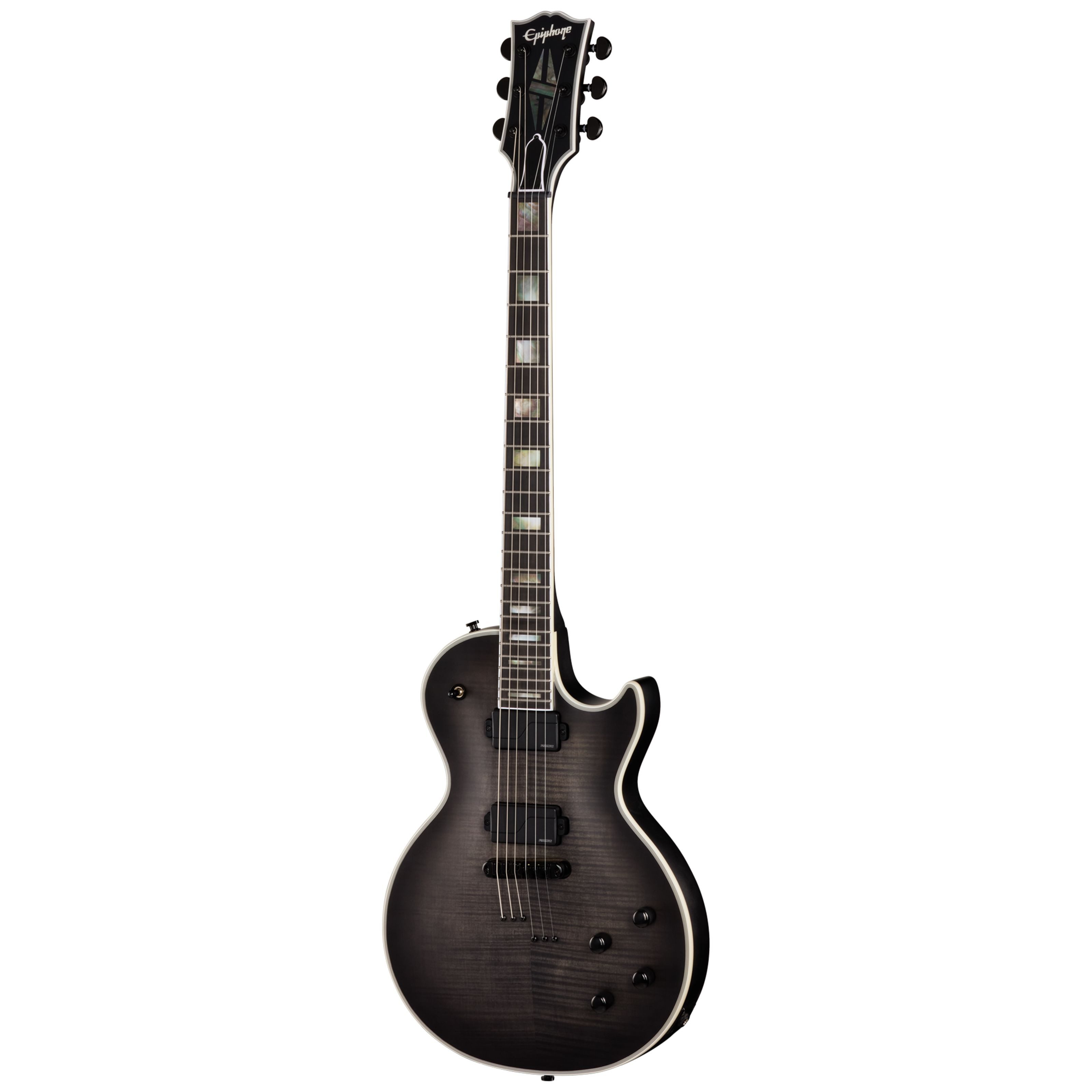Epiphone E-Gitarre, Prophecy Les Paul Obsidian Storm Satin - Single Cut E-Gitarre