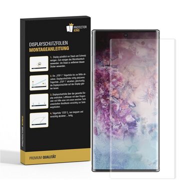 Protectorking Schutzfolie 1x Panzerfolie für Samsung Galaxy Note 10 FULL COVER Displayschutzfoli, (1-Stück), klar