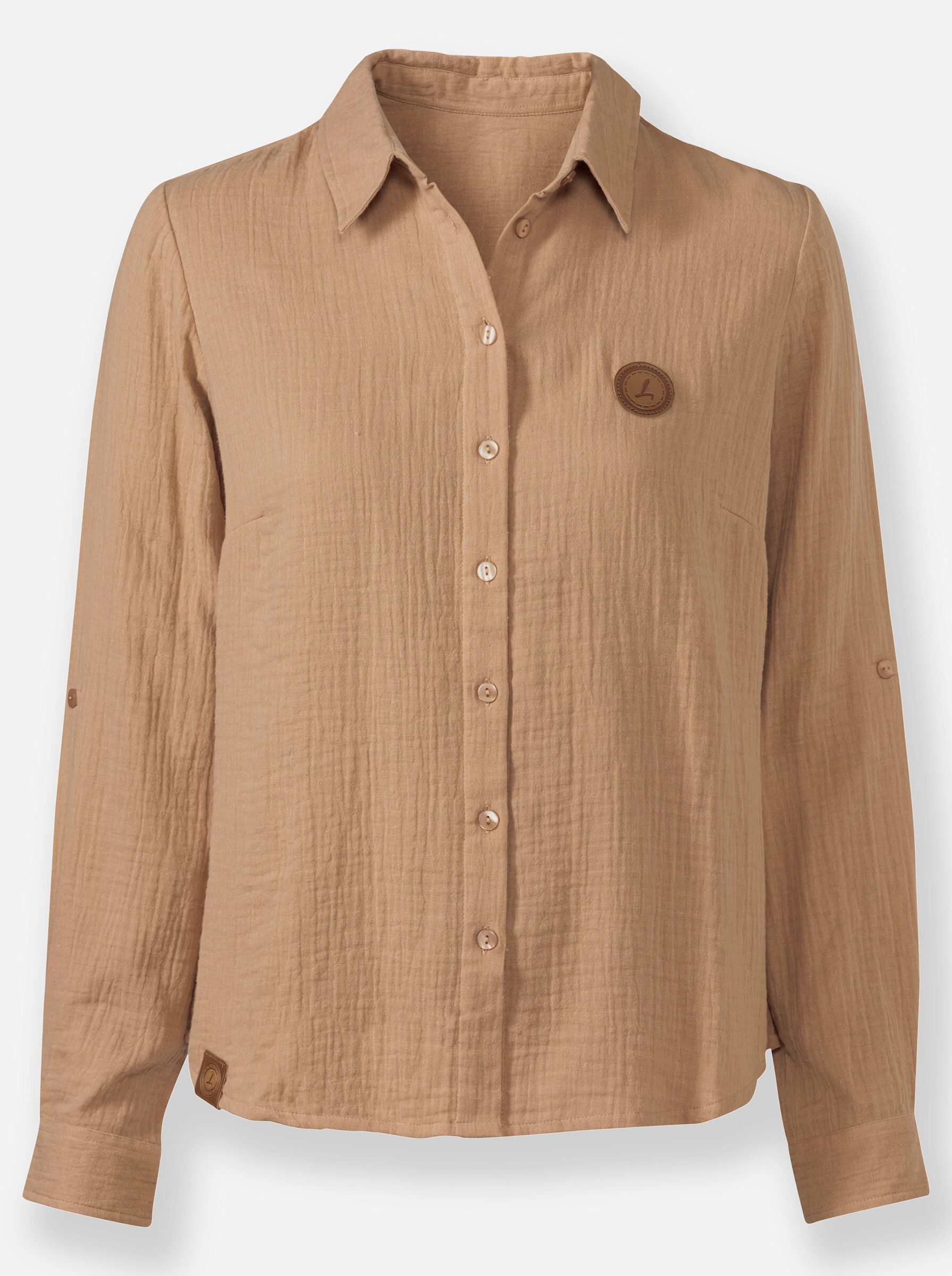 Klassische Bluse Bluse Langarm