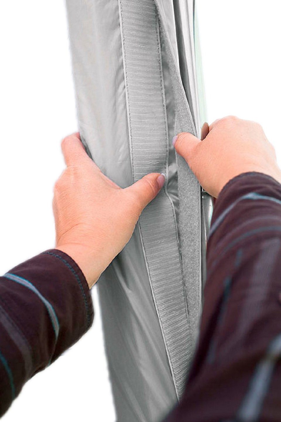 Vorzelt Schaumstoffwulst m. Klettverschluss, 230cm in PE Folie