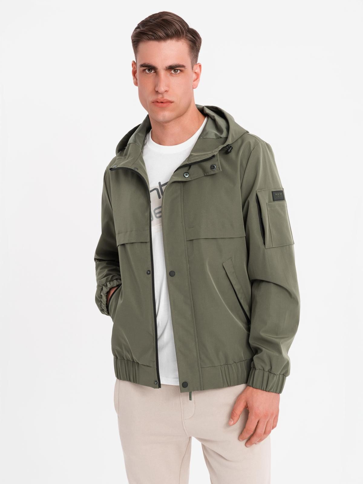 OMBRE Allwetterjacke Herren-Übergangsjacke mit Kapuze günstig online kaufen
