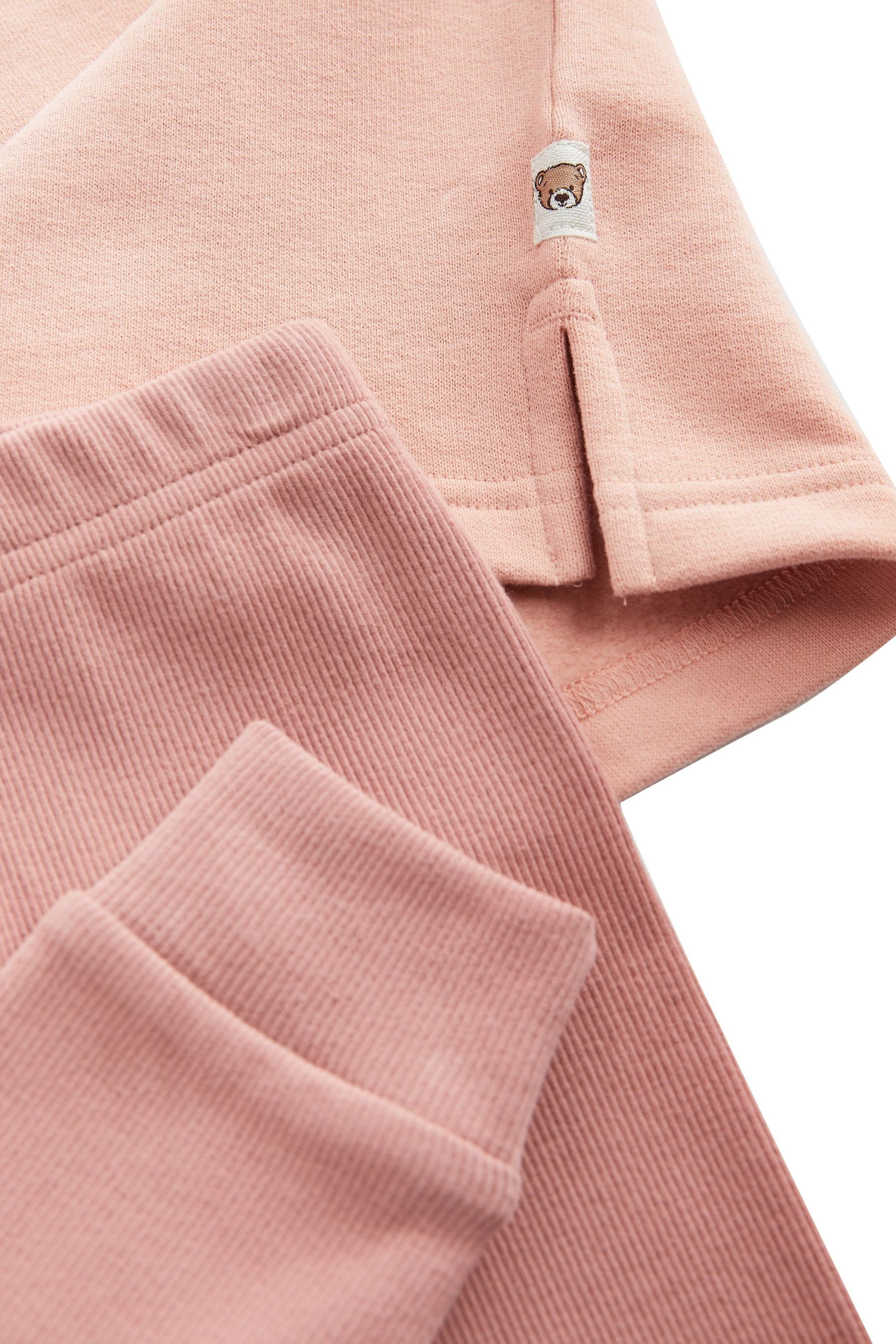 im Sweatshirt & (2-tlg) Pink Core Leggings Leggings Next Set und Shirt