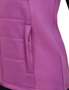 TCA Kurzjacke TCA Damen Excel Runner Laufweste mit Reißverschlusstaschen - Rosa