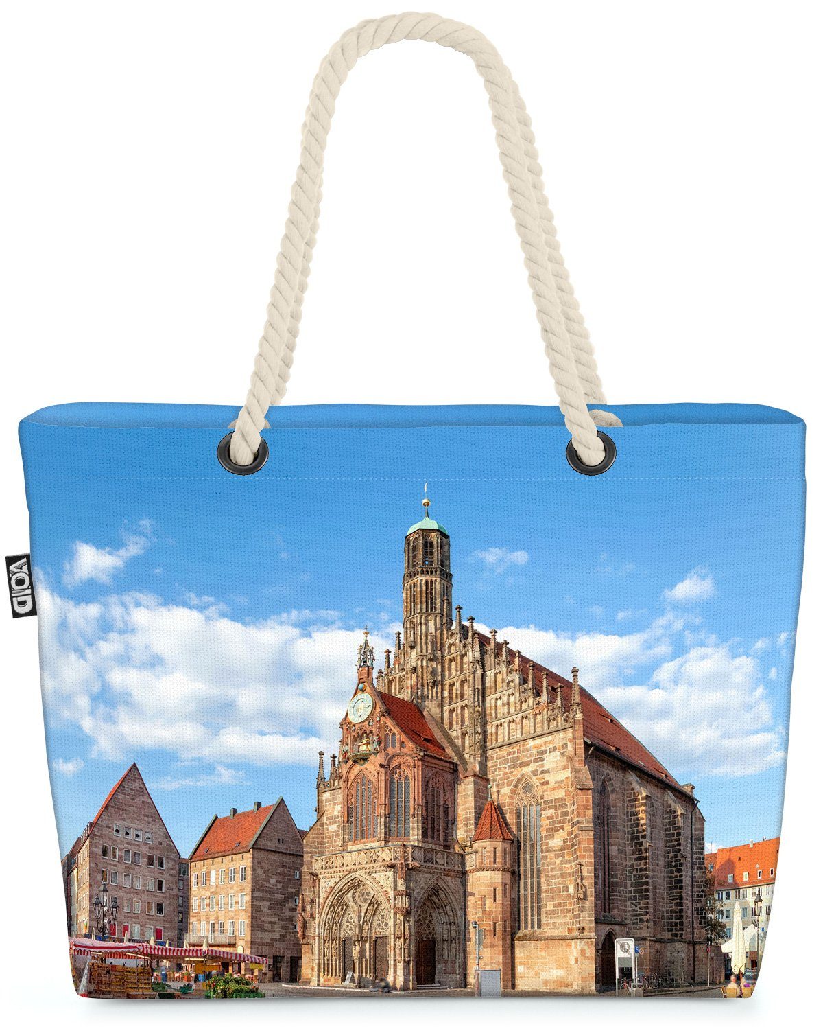 VOID Strandtasche (1-tlg), Nürnberg Nürnberger Bayern Kaiserburg Frauenkirche Gothic Sebalduskir | Strandtaschen