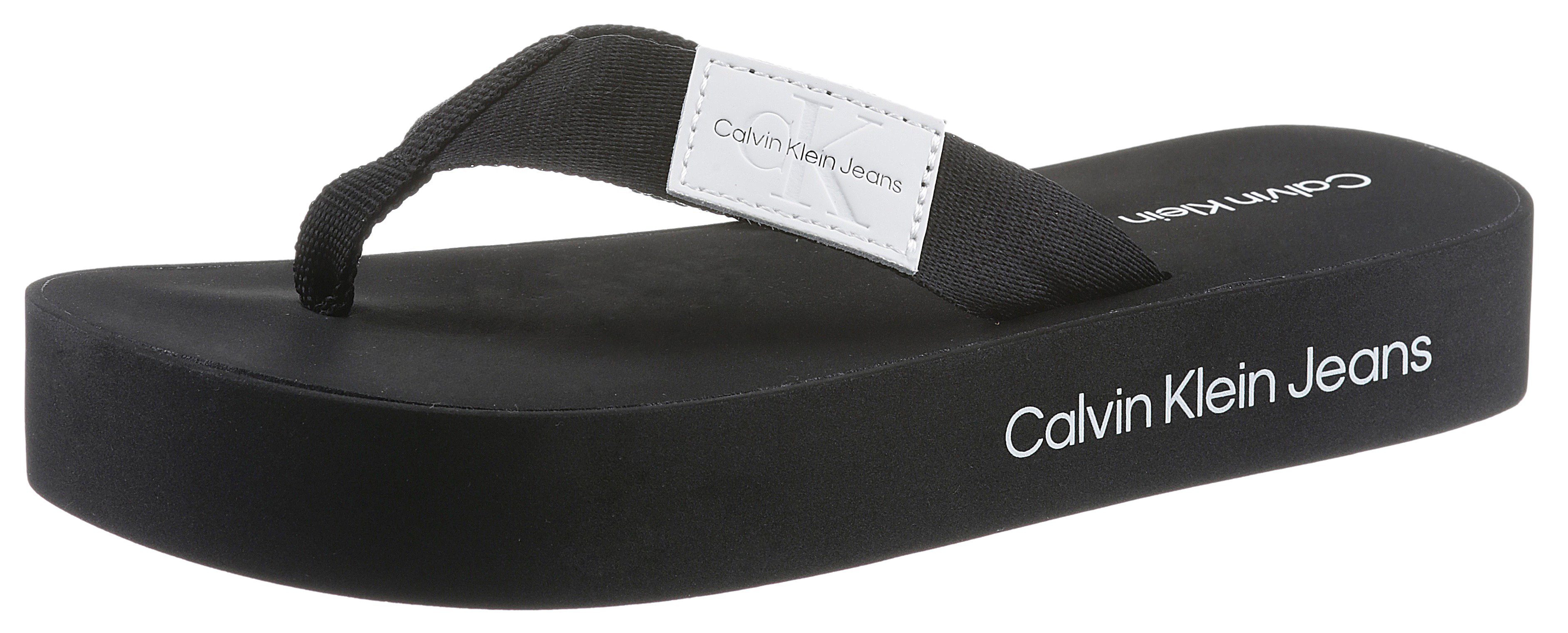 Calvin Klein Jeans DAY 1T Zehentrenner für den Sommer schwarz-weiß