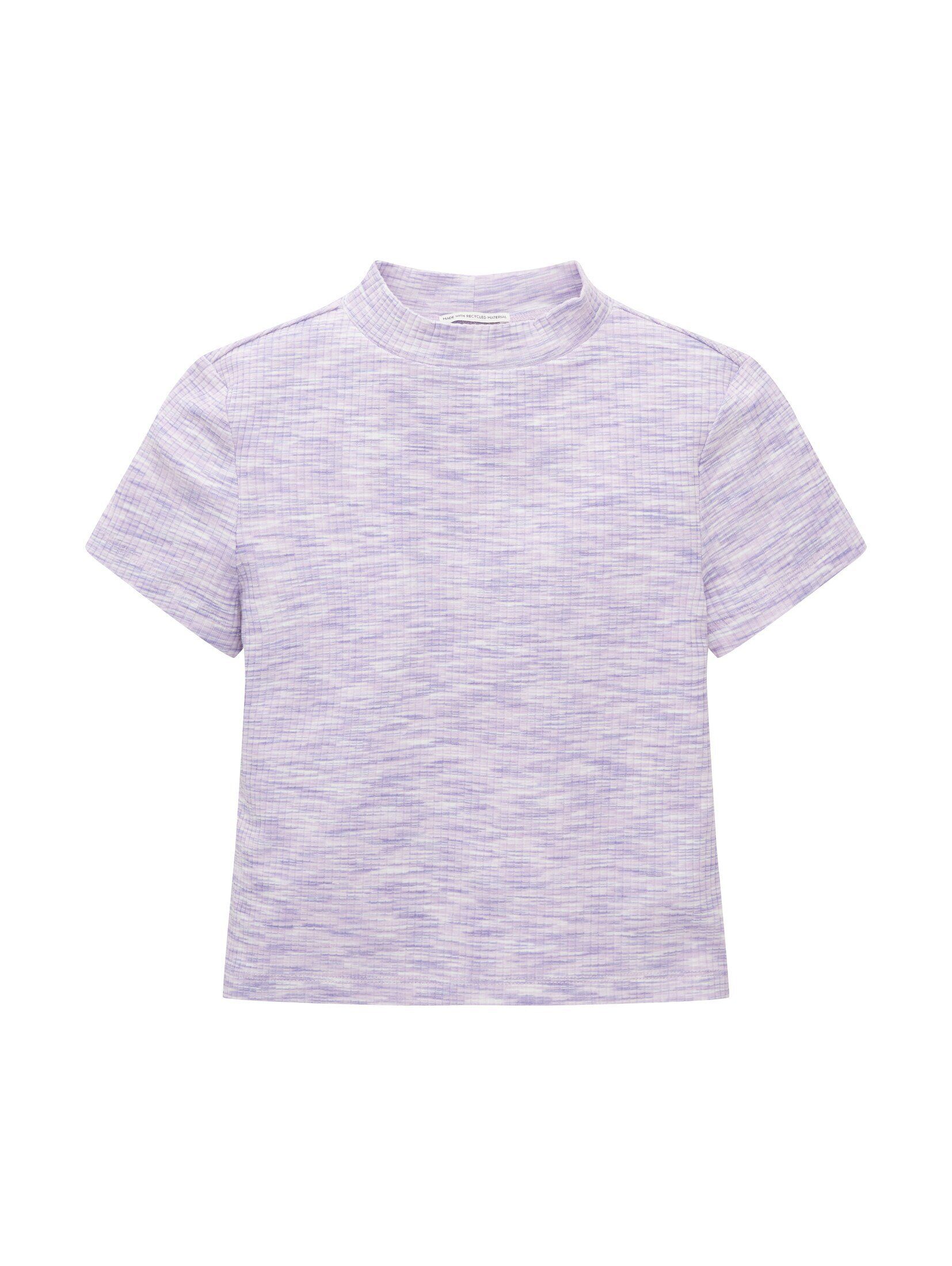 T-Shirt space T-Shirt mit TAILOR lilac dye Rippstruktur TOM