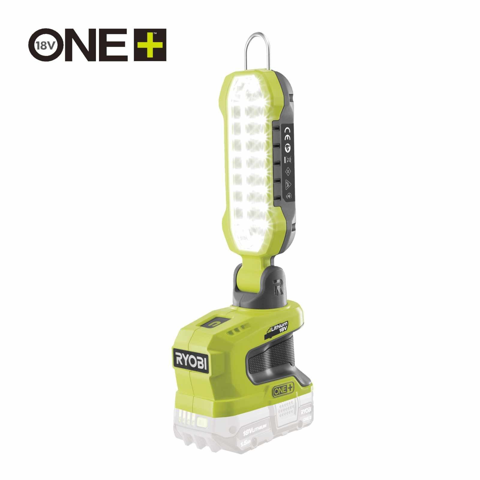 Ryobi Strahler Akku-Raumleuchte R18ALP-0 18V, Standleuchte, Werkstattleuchte, 900 Lm