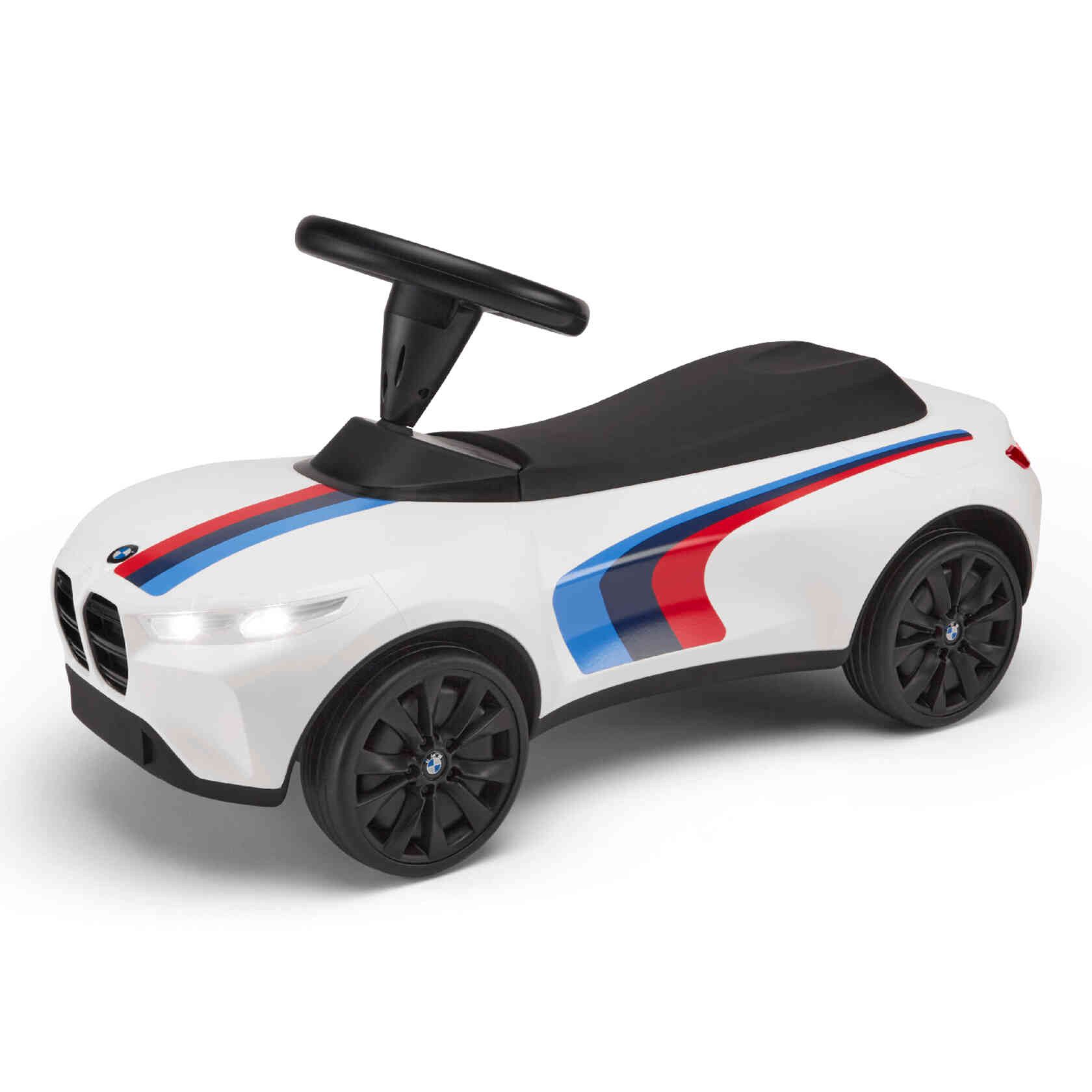 BMW Rutscherauto BMW Baby Racer IV Motorsport Kinderauto mit Licht & Hupe, Weiß, (1-tlg)