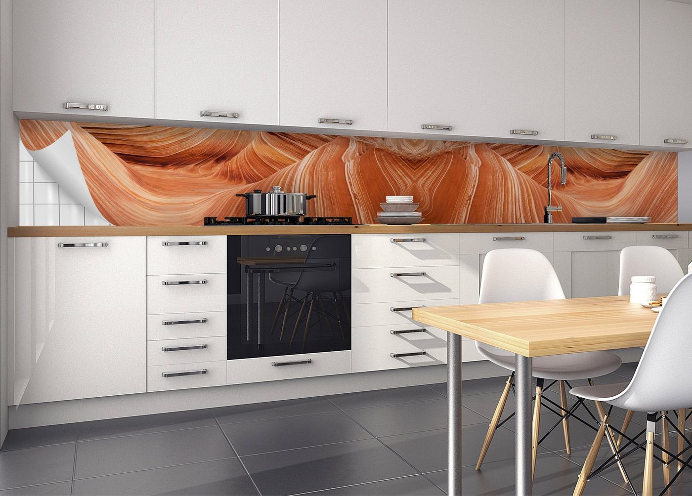 MySpotti Küchenrückwand »fixy Dan«, selbstklebende und flexible Küchenrückwand-Folie-HomeTrends