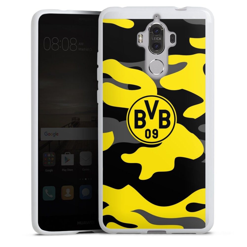 DeinDesign Handyhülle BVB Borussia Dortmund Fanartikel BVB Camo, Huawei Mate 9 Silikon Hülle Bumper Case Handy Schutzhülle