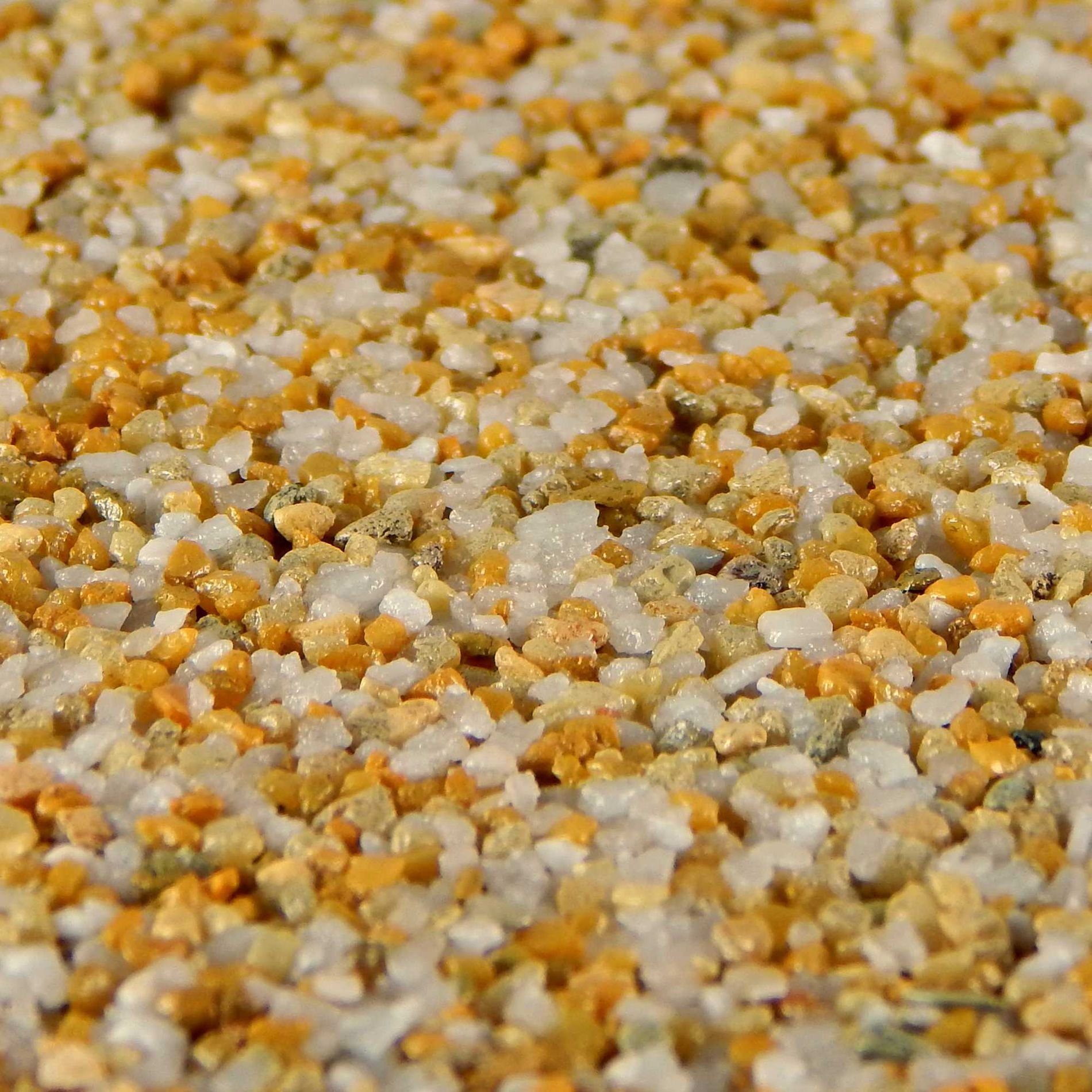 Terralith® Kunstharzputz Buntsteinputz Mosaikputz 2mm -15 kg- BSP12 (Eimer, Verarbeitungsfertig) Dekorationsputz aus Marmor-Granulat bzw. eingefärbter Körnung