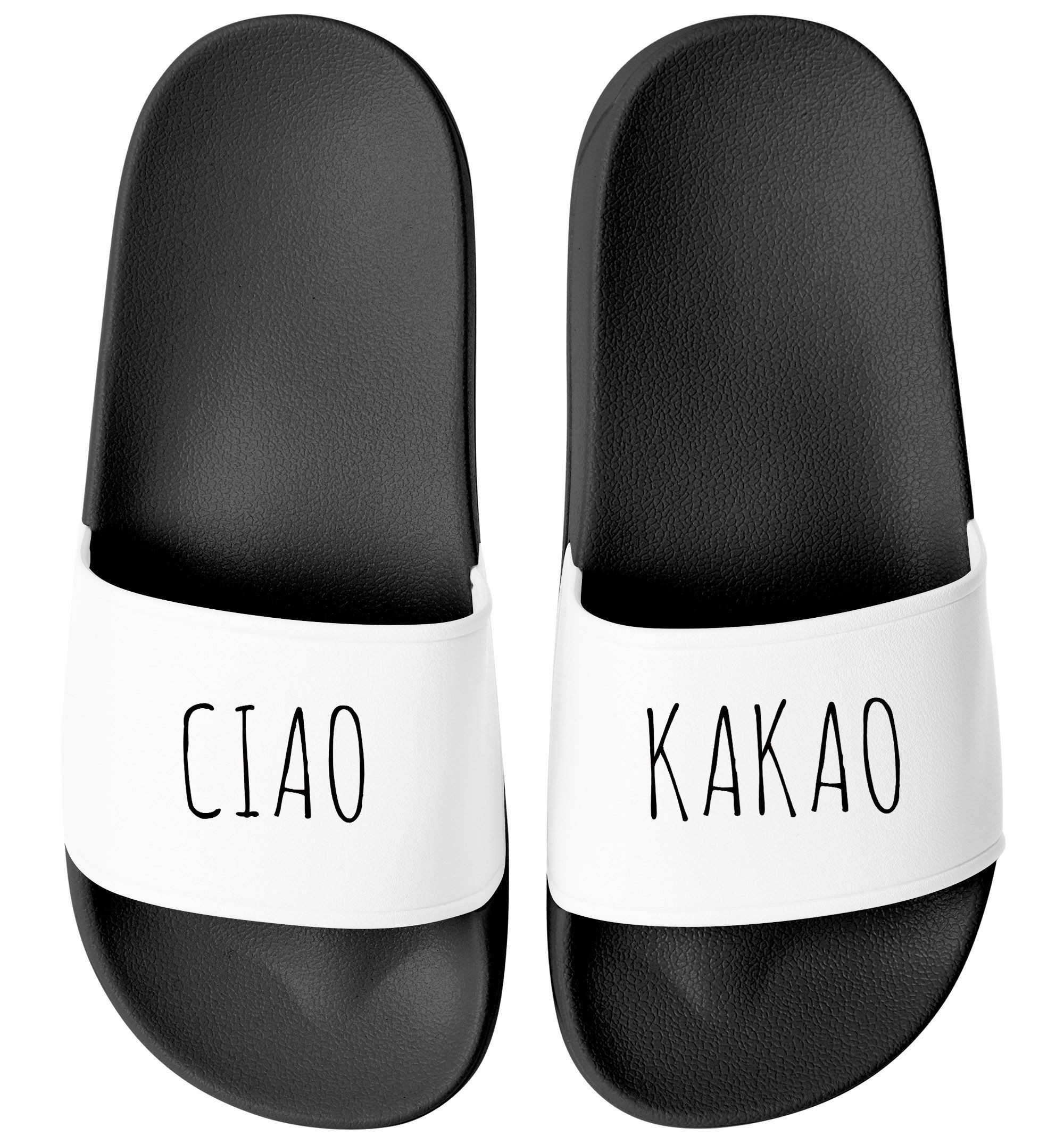 MoonWorks Badeschlappen mit Spruch Ciao Kakao günstig online kaufen