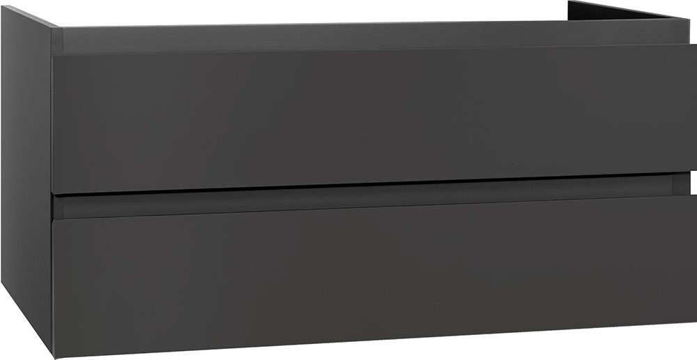 Creavit Waschbeckenschrank SLY120.04A (1-St) Sally Badezimmer Unterschrank 120 cm Grau matt