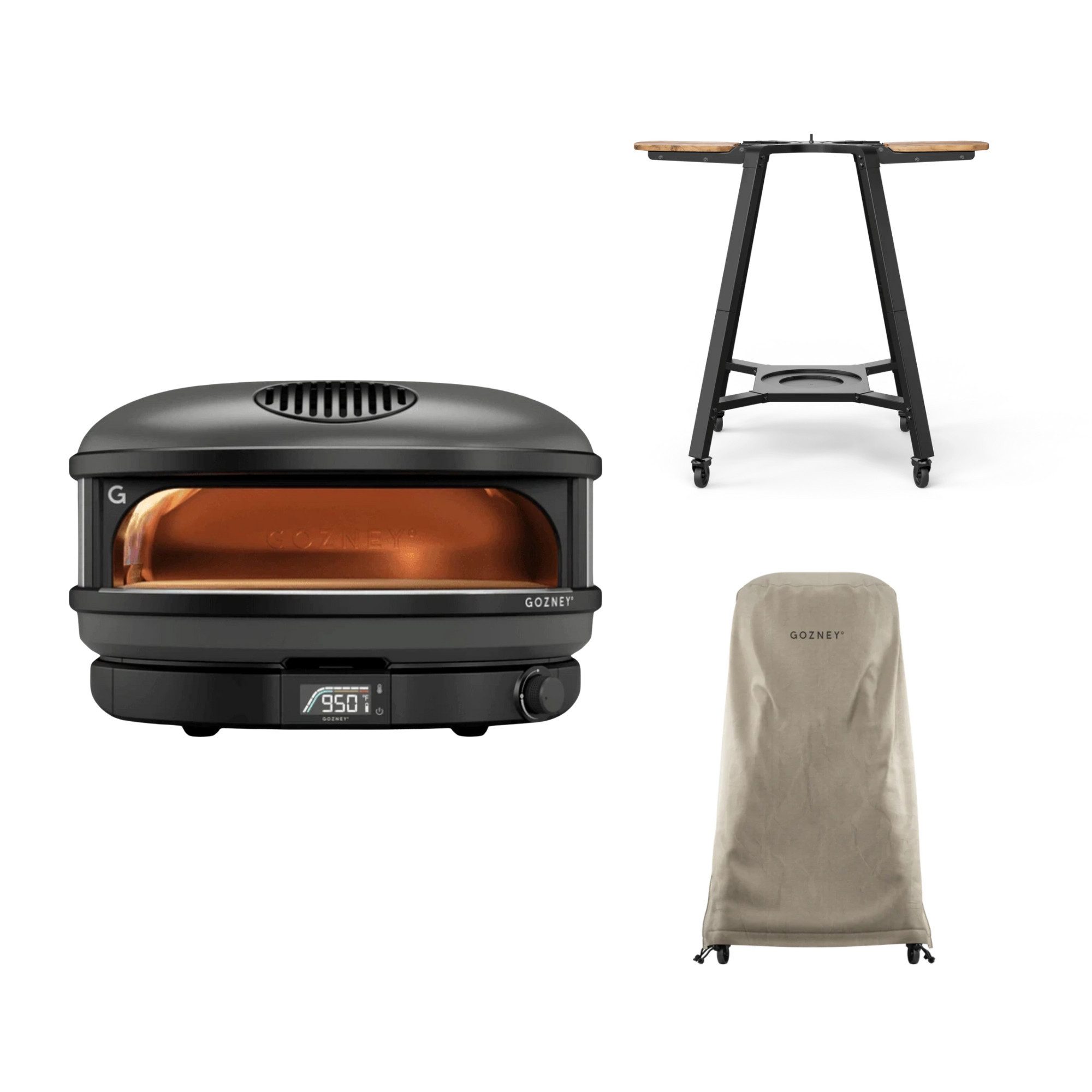 GOZNEY° Pizzaofen Gozney Arc XL Pizzaofen + Abdeckhaube lang + Standfuß