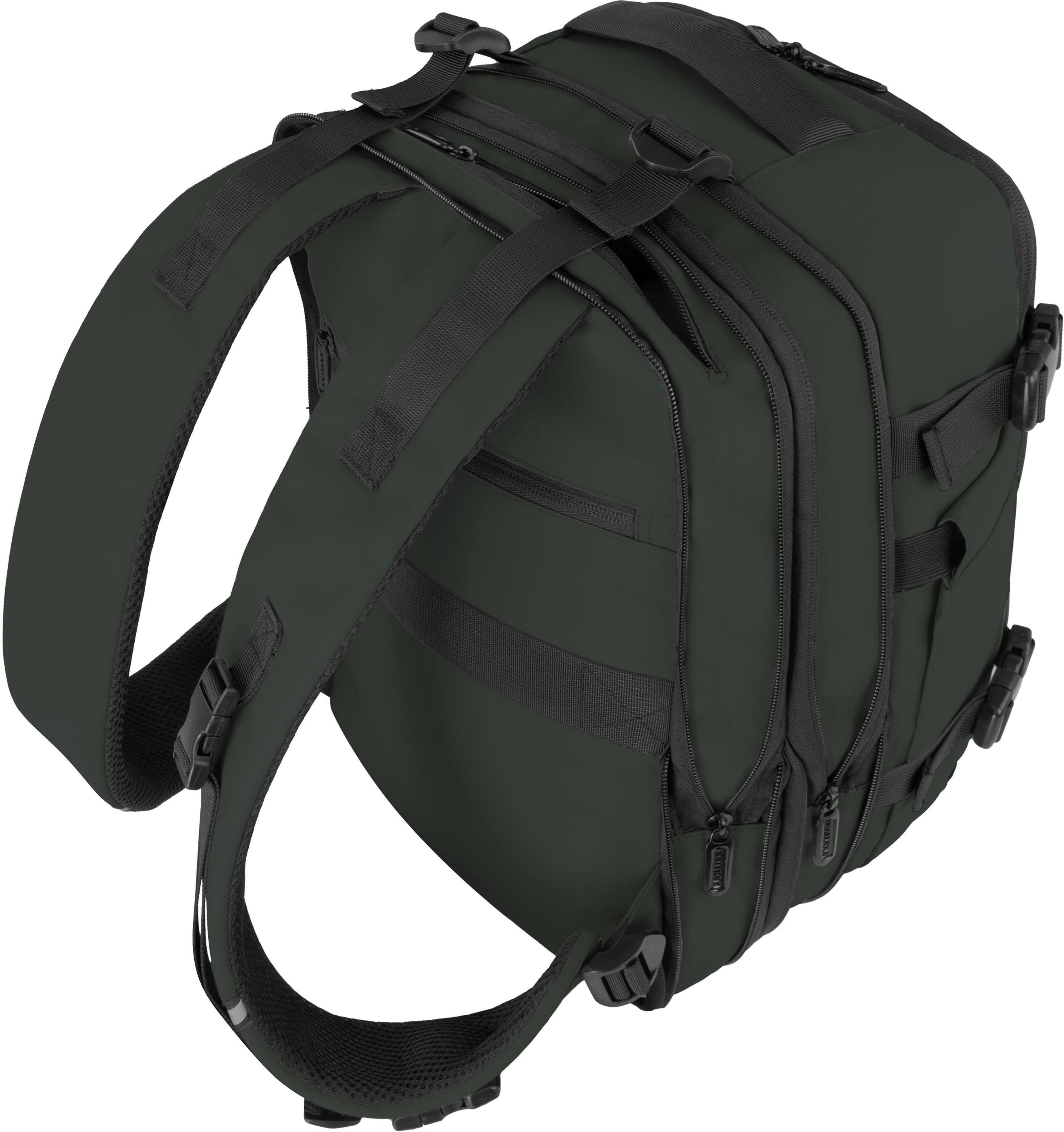 normani Rucksack Erweiterbarer Handgepäck-Rucksack 20 Liter Nikaho, Underseat Bag aus wasserabweisendem Material