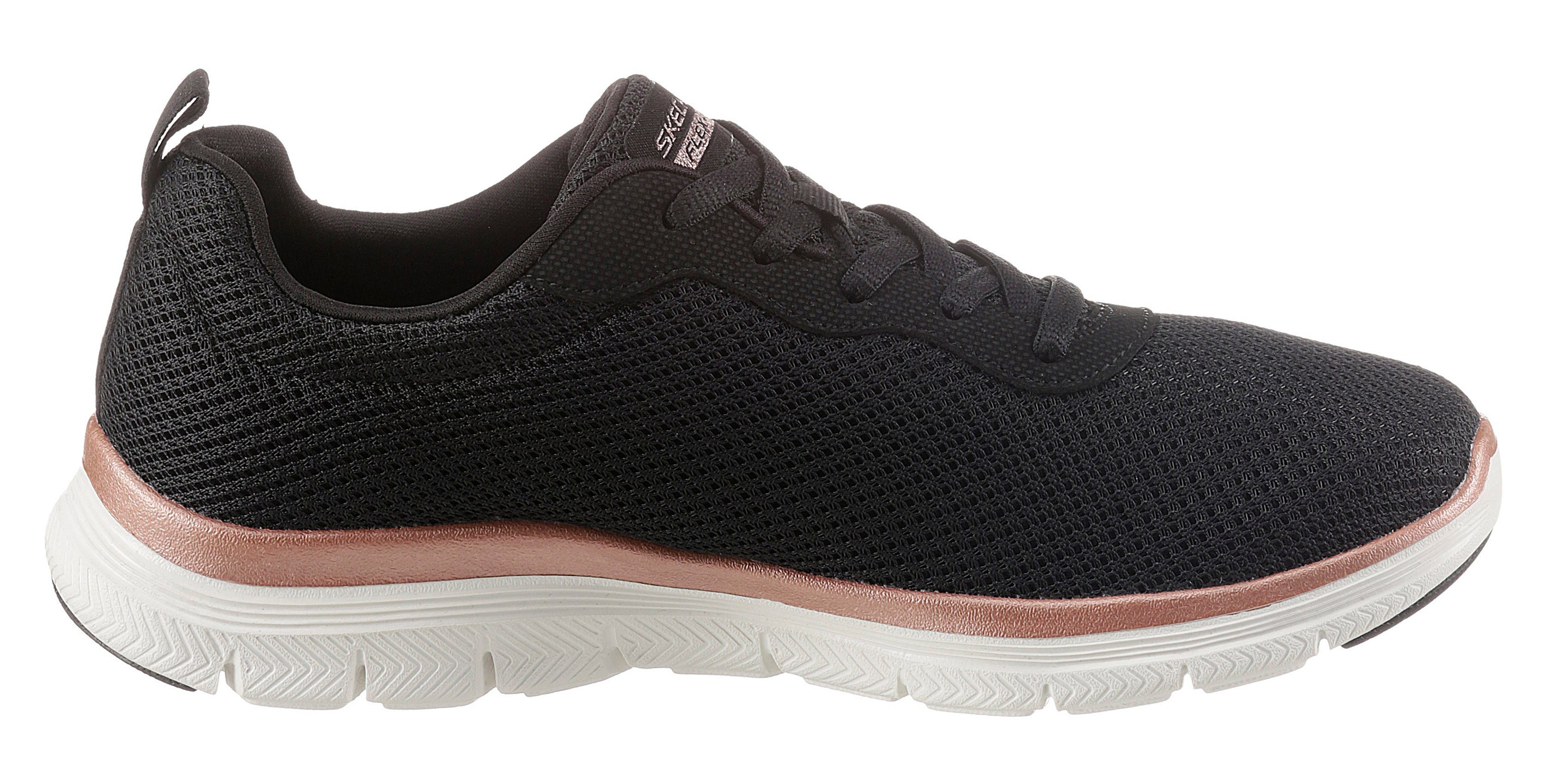 Skechers FLEX APPEAL 4.0 BRILLINAT VIEW Sneaker Freizeitschuh, Halbschuh, Schnürschuh mit Air Cooled Memory Foam – Bild 5 von 5