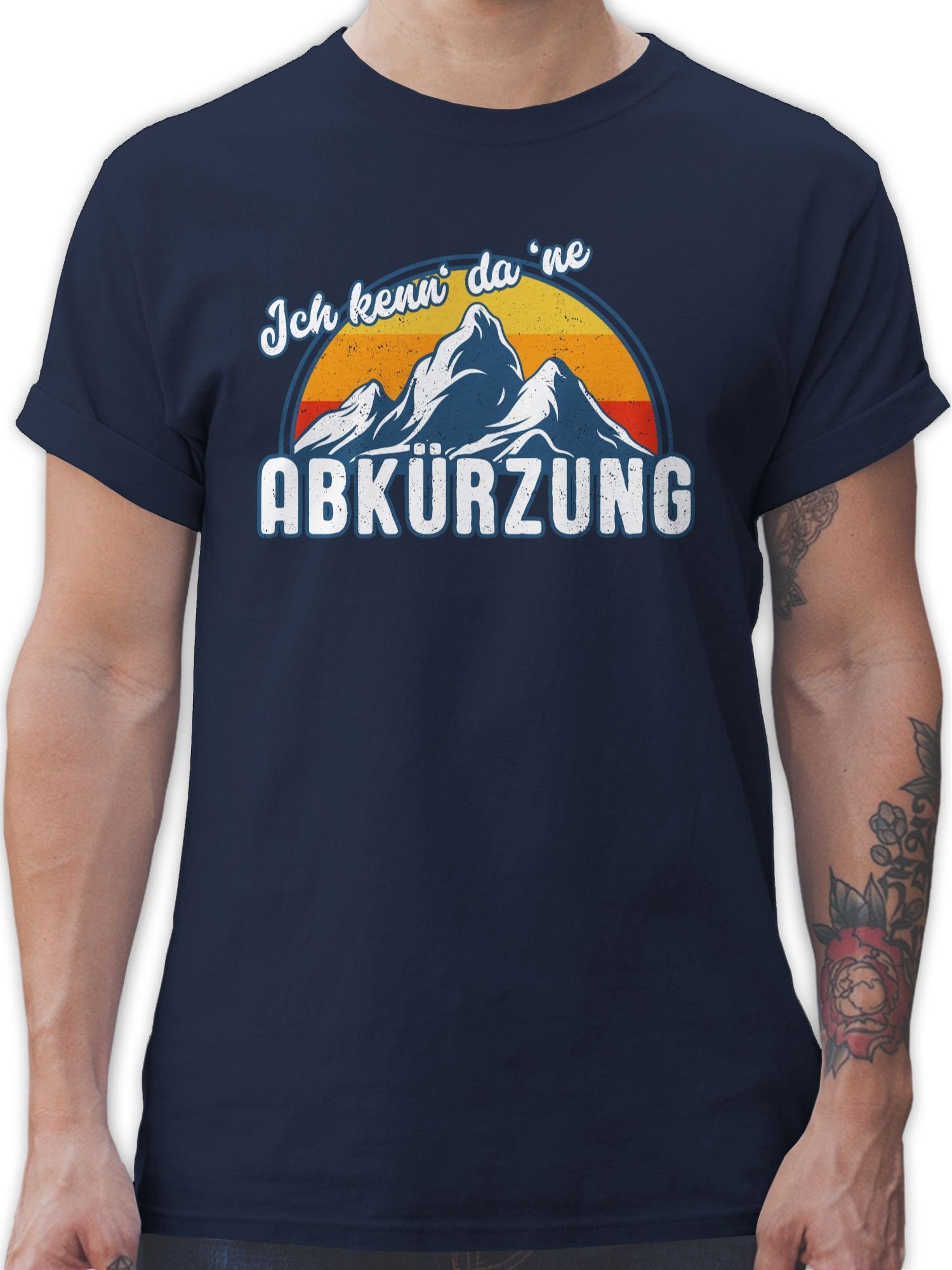 Shirtracer T-Shirt Ich kenn' da 'ne Abkürzung Retro Vintage Sport Zubehör 01 Navy Blau