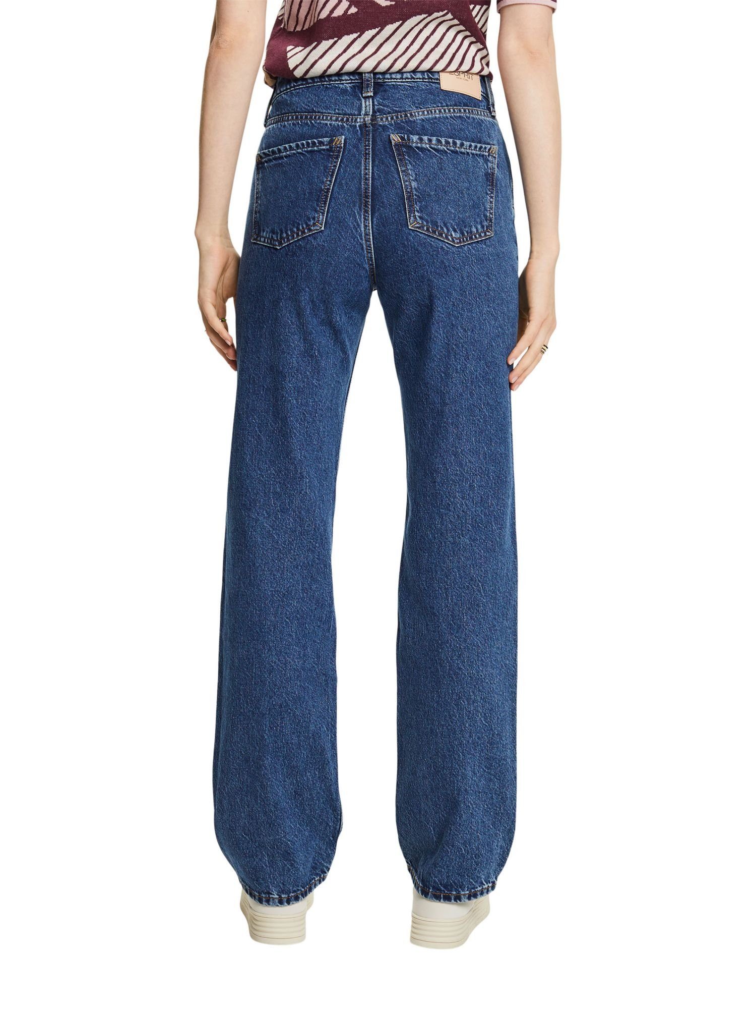 Straight-Jeans Retro-Jeans hohem Passform Esprit und mit Bund gerader