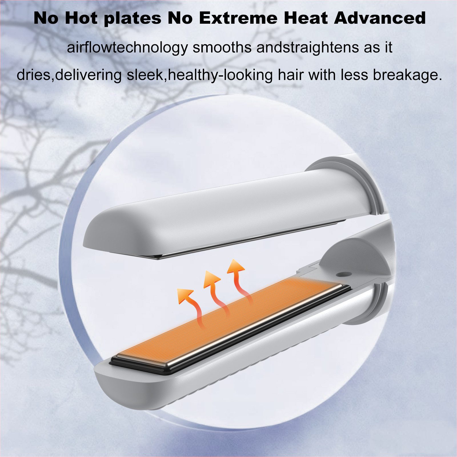 ibettertec Glätteisen Akku-Haarglätter,2-in-1 Haarglätter zum Locken und Glätten der Haare 10-Sekunden-Schnellaufheizung, 3 Heizstufen, Dualspannung für alle Haartypen, weiße