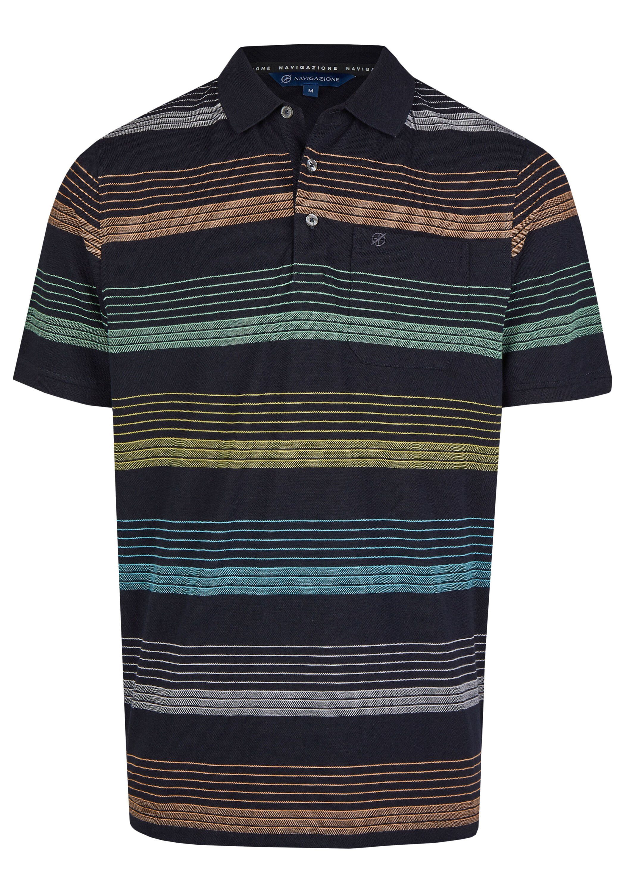 NAVIGAZIONE Poloshirt (1-tlg) aus bügelfreiem Material günstig online kaufen