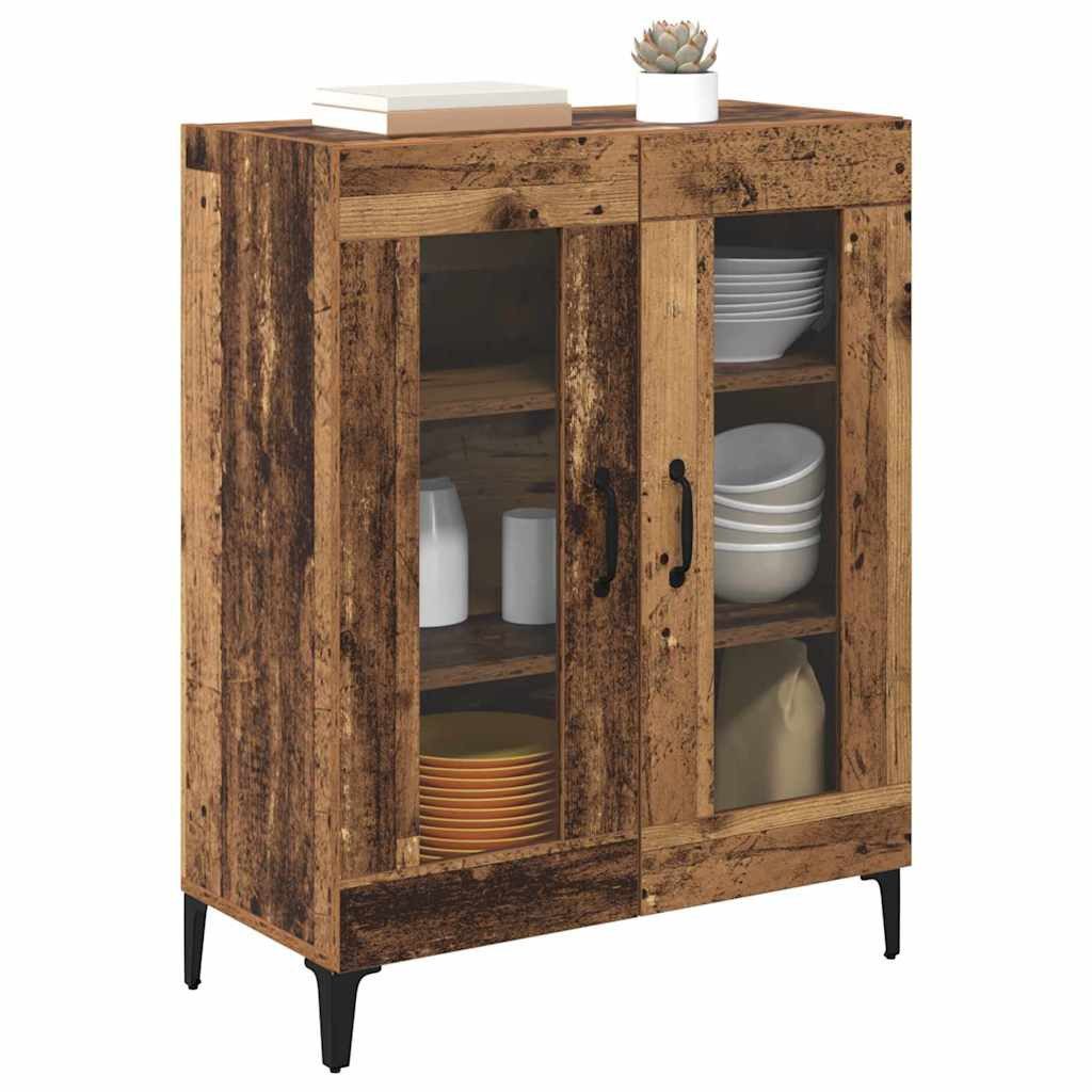 vidaXL Sideboard Sideboard Altholz 69,5 x 34 x 90 cm Verbundholz und Eisen (1 St)