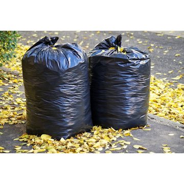 Sarcia.eu Müllbeutel Schwarze LDPE-Müllsäcke, Schwerlastsäcke 120l 25 Säcke