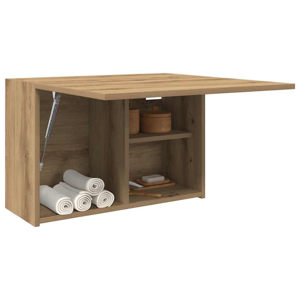 vidaXL Schrankmodule Bad-Wandschrank Artisan-Eiche 60x25x40 cm Holzwerkstoff