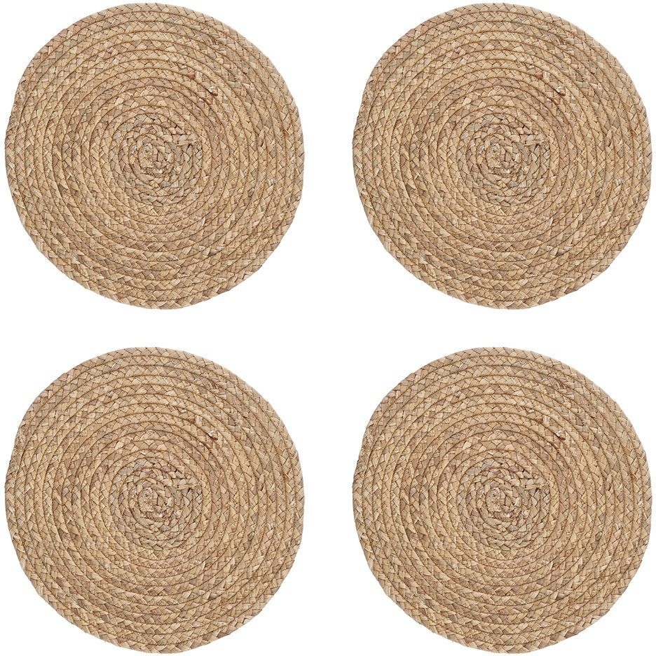 Zeller Present Platzset, (Set, 4-St), Wasserhyazinthe, Ø 38 cm günstig online kaufen