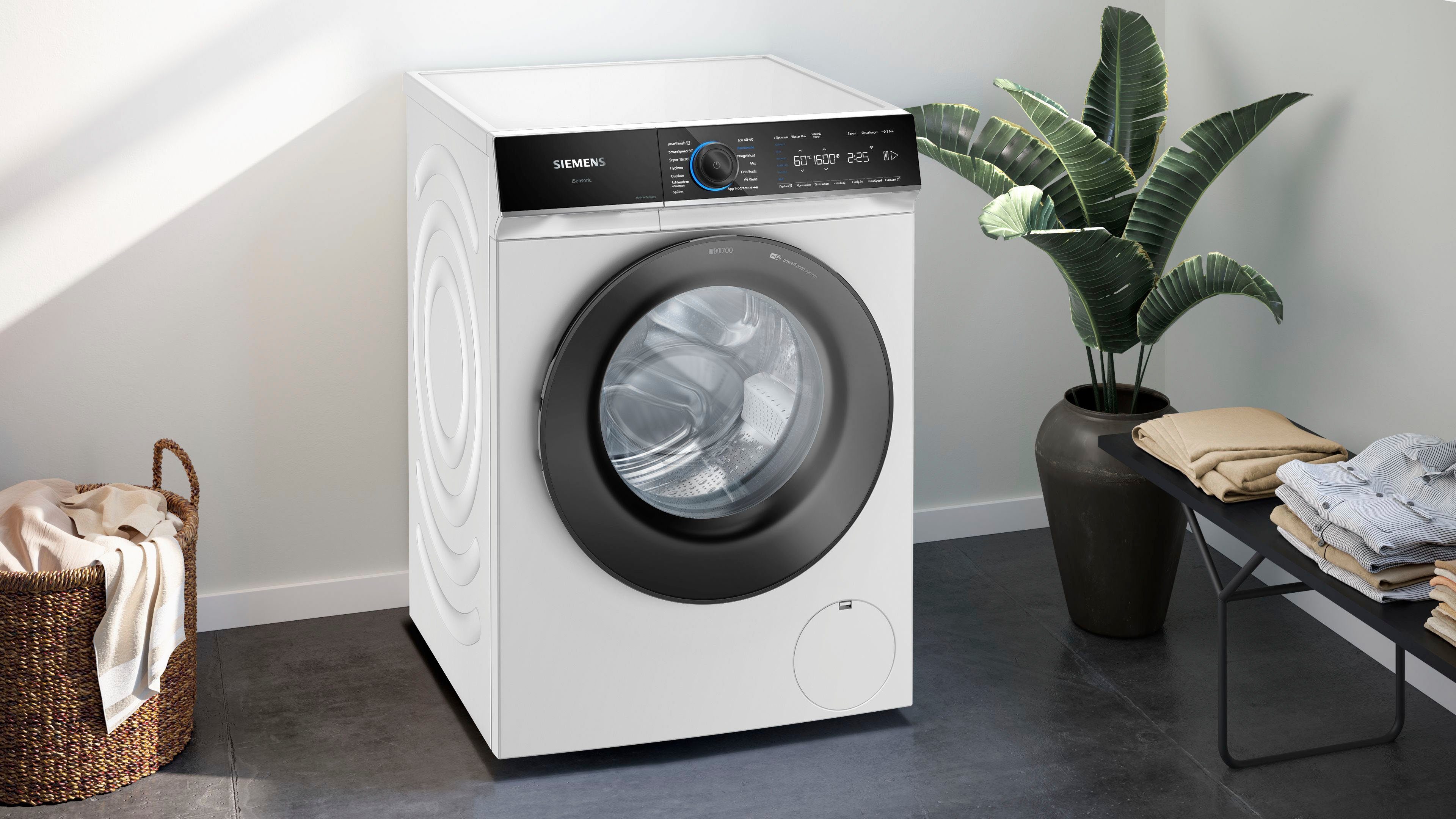 SIEMENS Waschmaschine iQ700 WG46B2070, 9 U/min kg, 1600