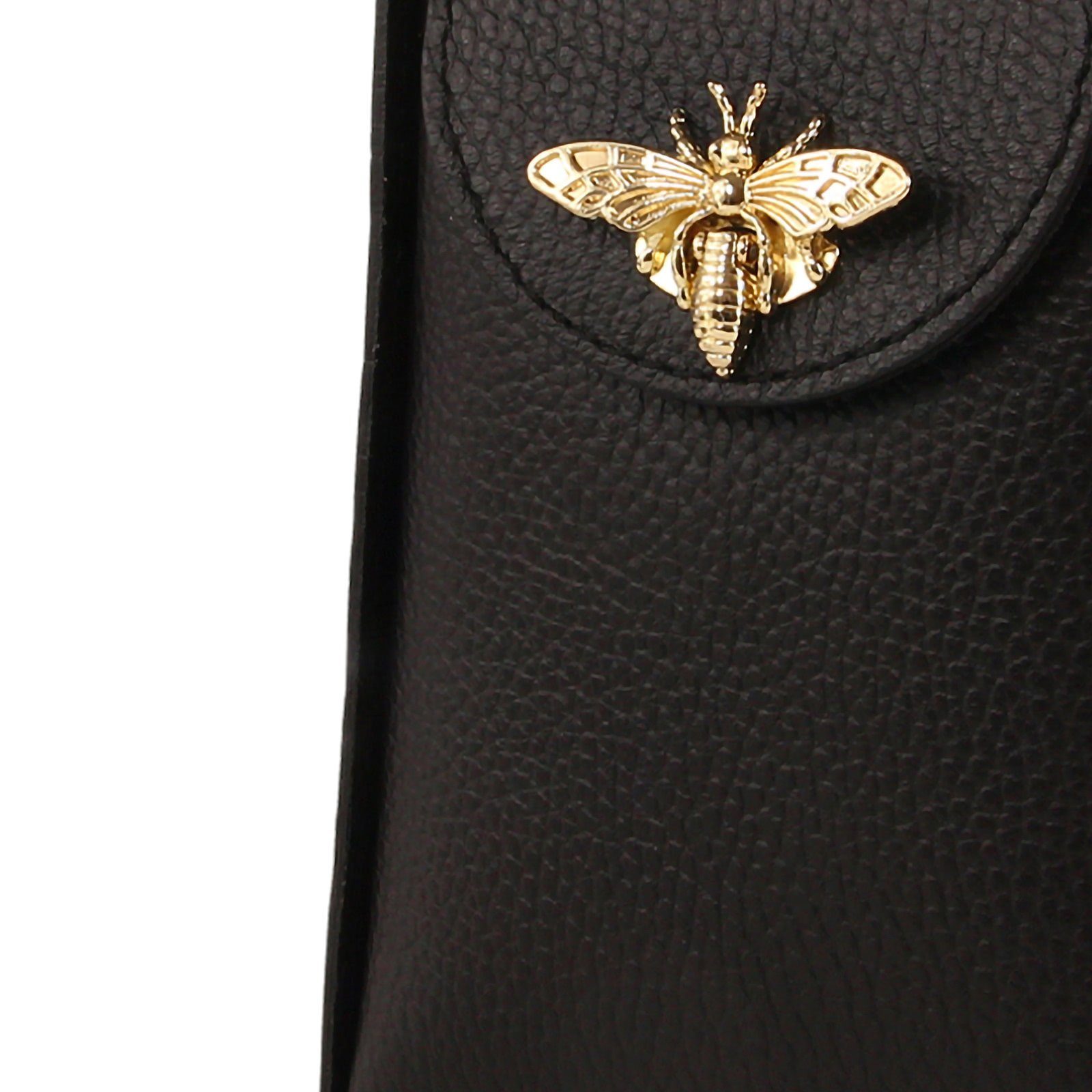 Toscanto Umhängetasche Toscanto Tasche schwarz Umhängetasche (Umhängetasche), Damen Leder Umhängetasche, schwarz ca. 13cm