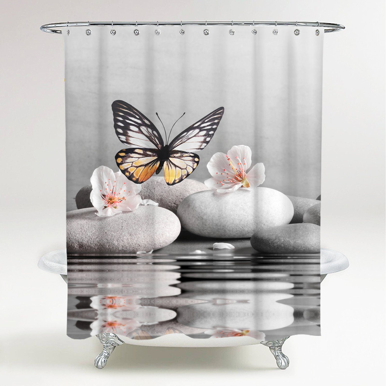 Sanilo Duschvorhang Vanesa 180 x 200 cm, 100% wasserdicht, Anti-Schimmel-Ef günstig online kaufen