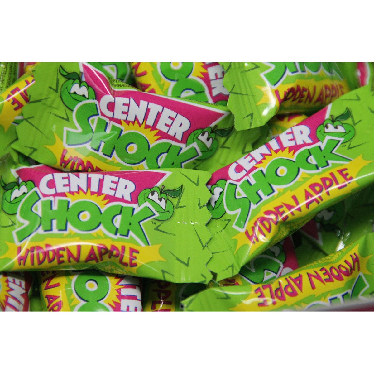CENTER SHOCK Süßigkeit, Center Shock Hidden Apple Kaugummi mit flüssigem Apfel Geschmack 400g