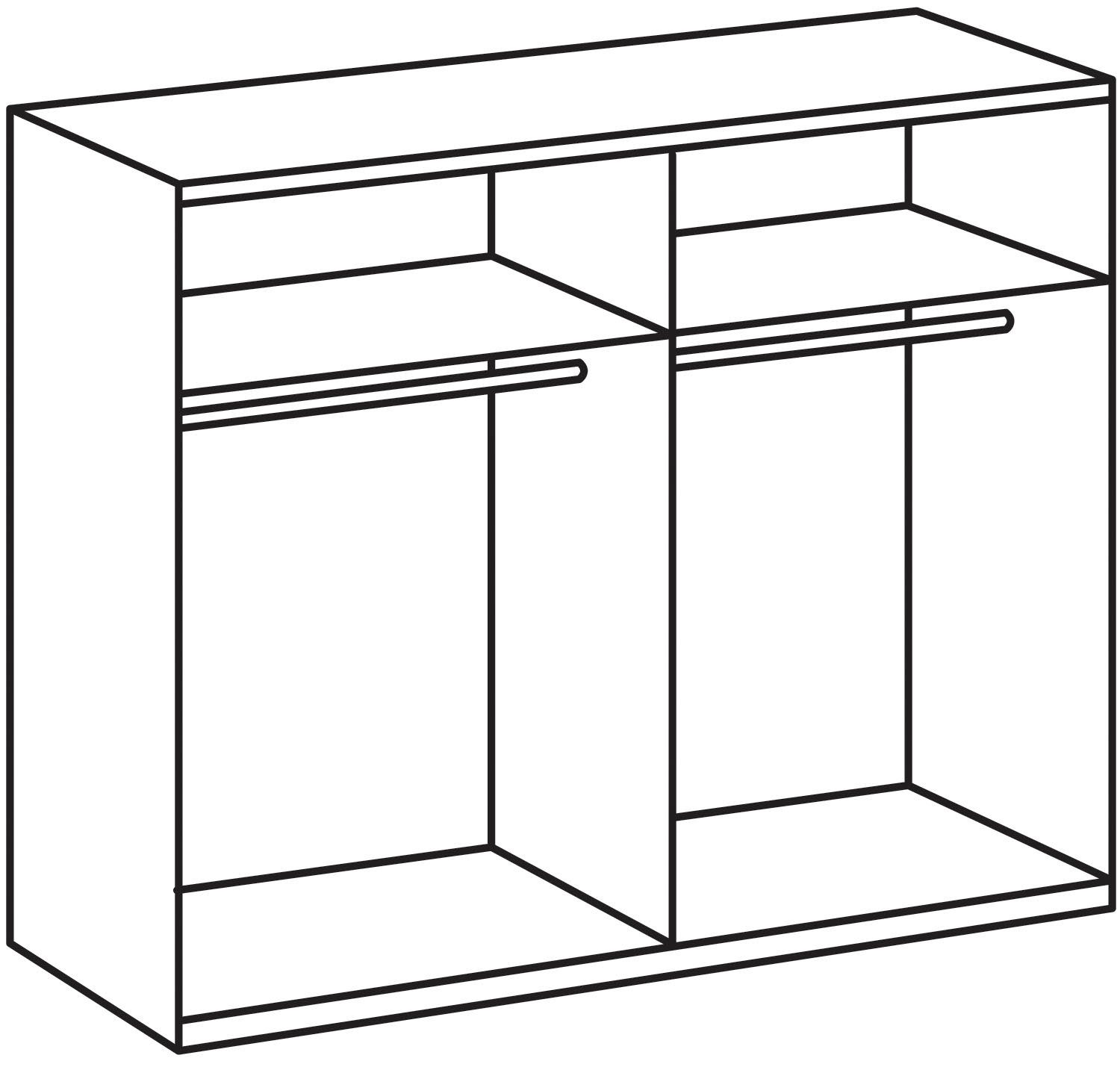 Spiegeltüren Wimex mit Bristol Schwebetürenschrank