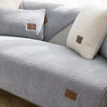 Sofahusse Sofabezug Samt Weicher Couchbezug Anti-rutsch Sofaüberwurf 110x160cm, FELIXLEO