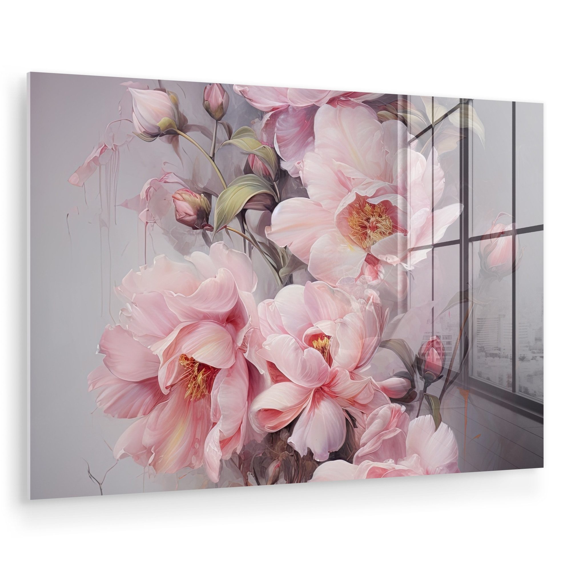 MuchoWow Acrylglasbild Rosen - Blumen - günstig online kaufen
