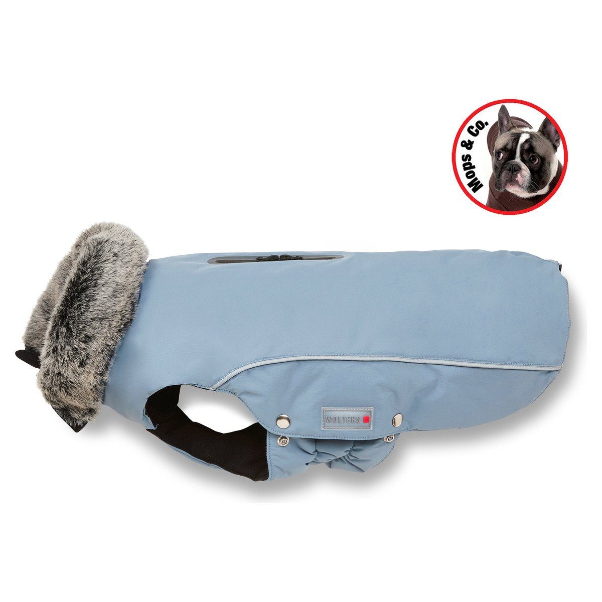 Wolters Hundemantel Winterjacke Amundsen für Mops & Co. blau
