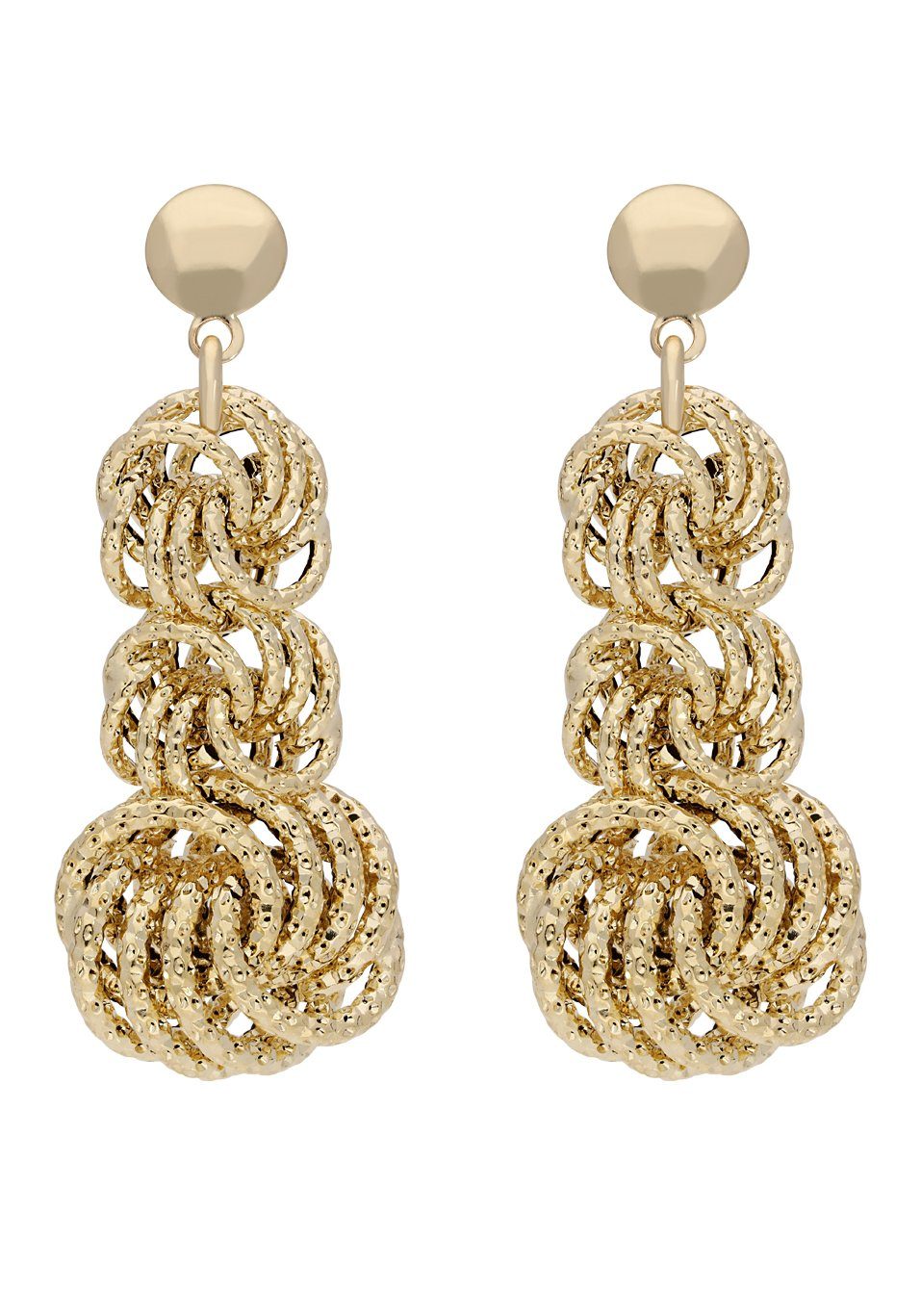 Firetti Paar Ohrstecker Schmuck Geschenk Gold 585 Ohrschmuck Königskette