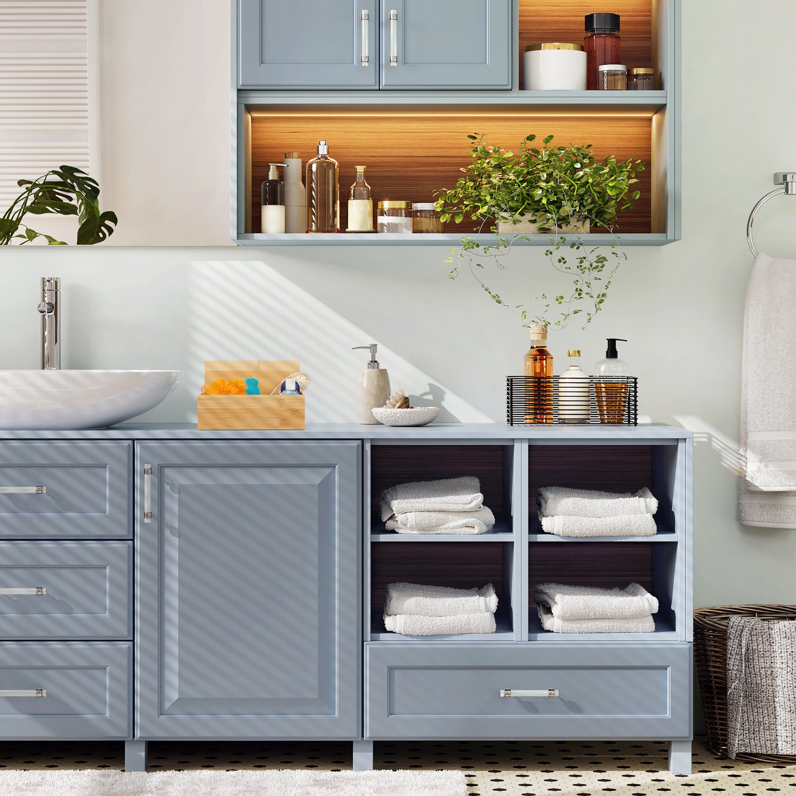 relaxdays Aufbewahrungsbox mit Deckel