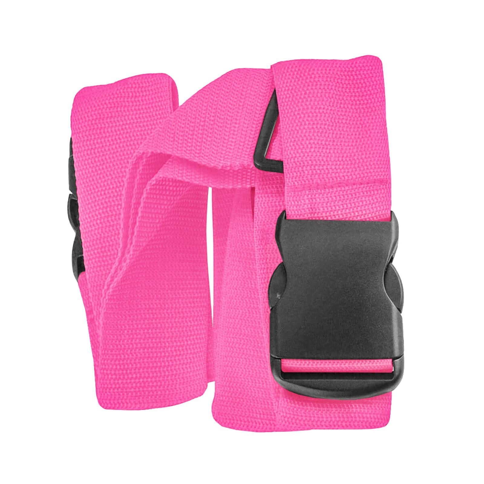 VERCO Koffergurt Gepäckgurt Koffergürtel Kofferband, (1-tlg), Gepäckband Kofferriemen für die Reise in der Farbe Pink