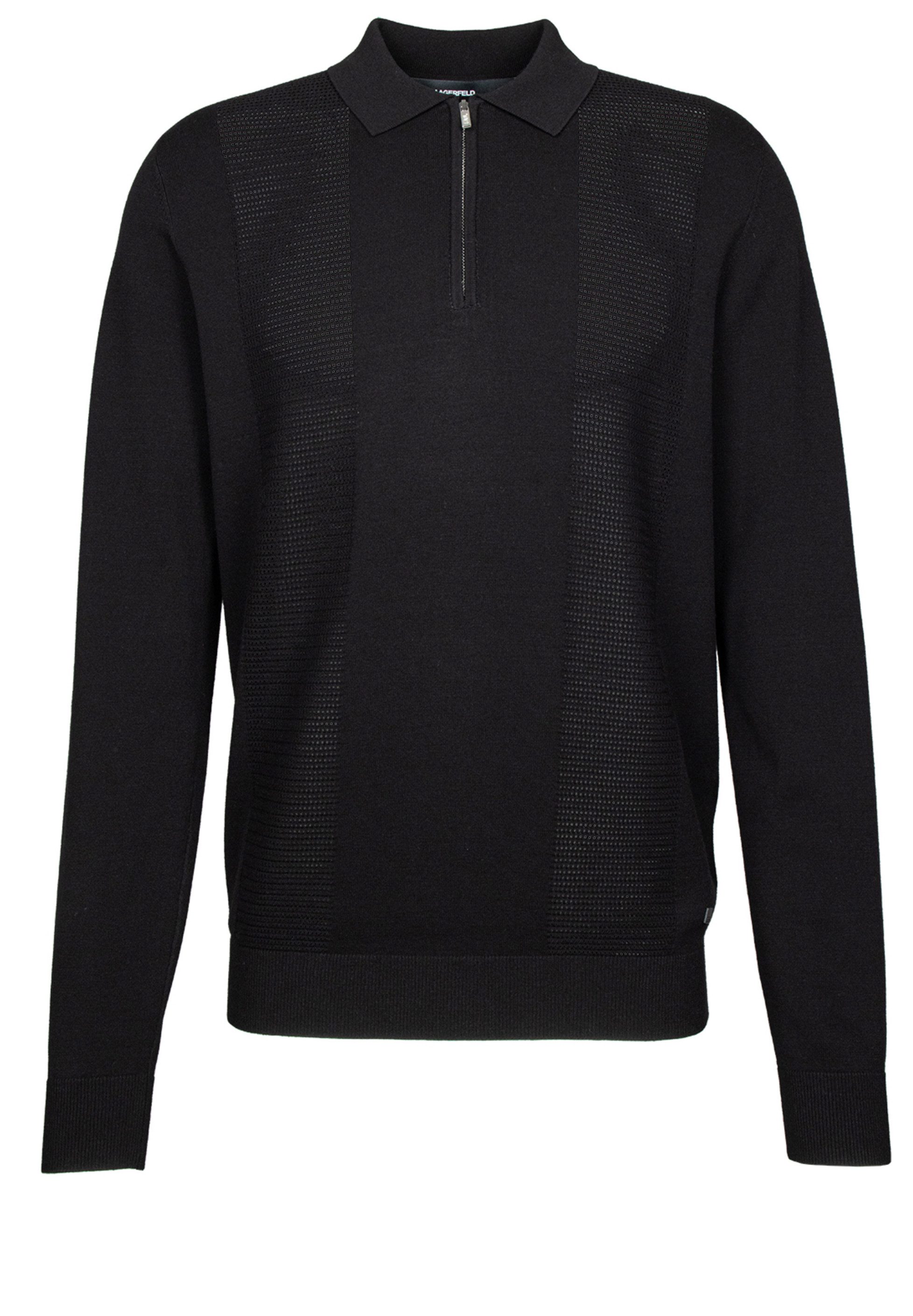 LAGERFELD Strickpullover mit Kragen (1-tlg)