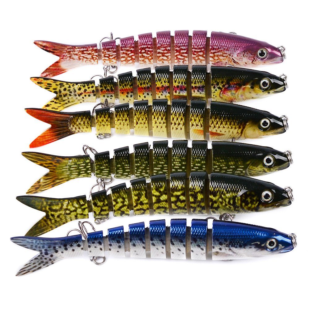 Atäsi Kunstköder Spinnköder Angelköder Kunstköder Fische Angeln Set Angelzubehör, (6-St)