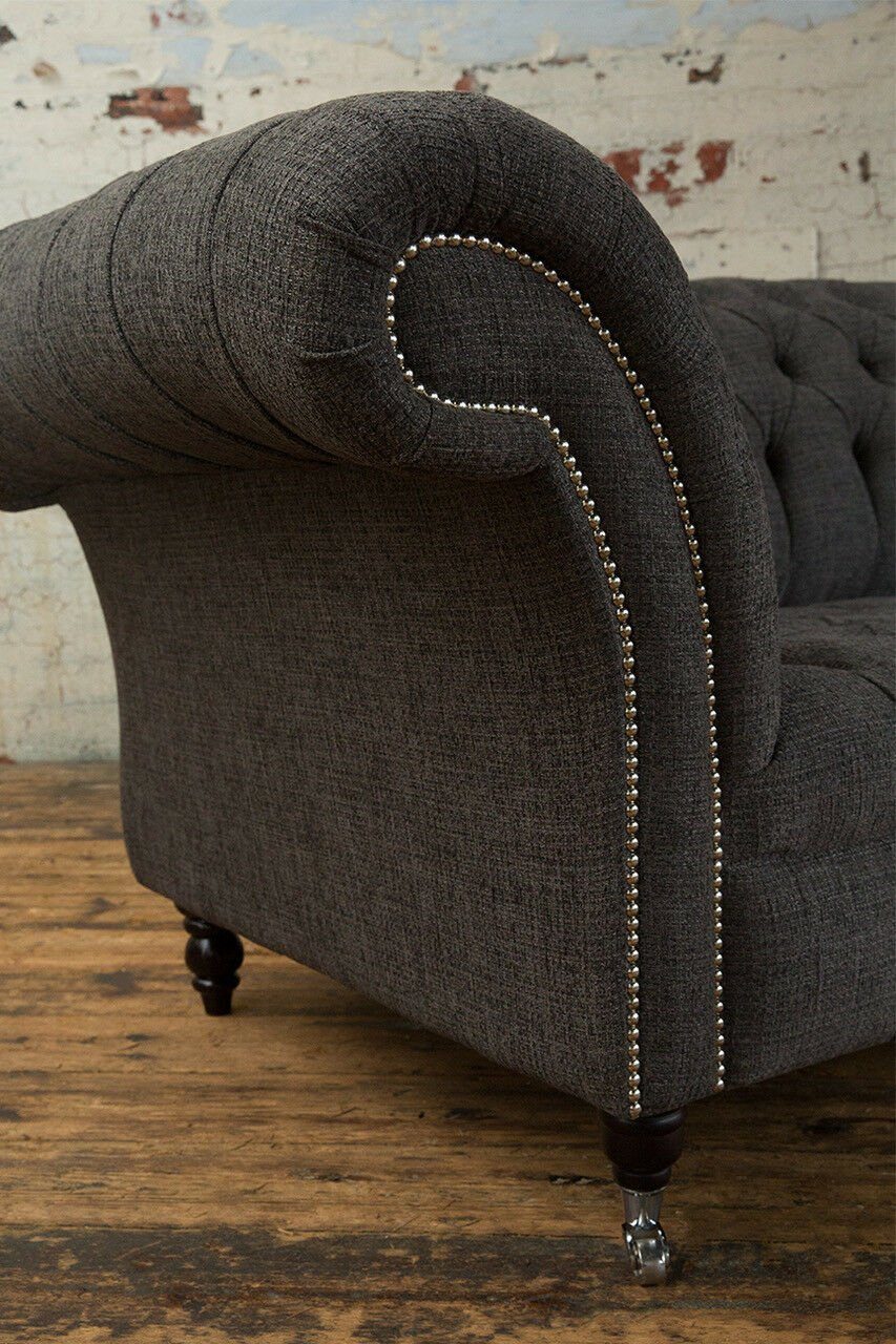 Chesterfield Sofa Design Sitzer Chesterfield-Sofa, 225 cm JVmoebel 3 Sofa Couch