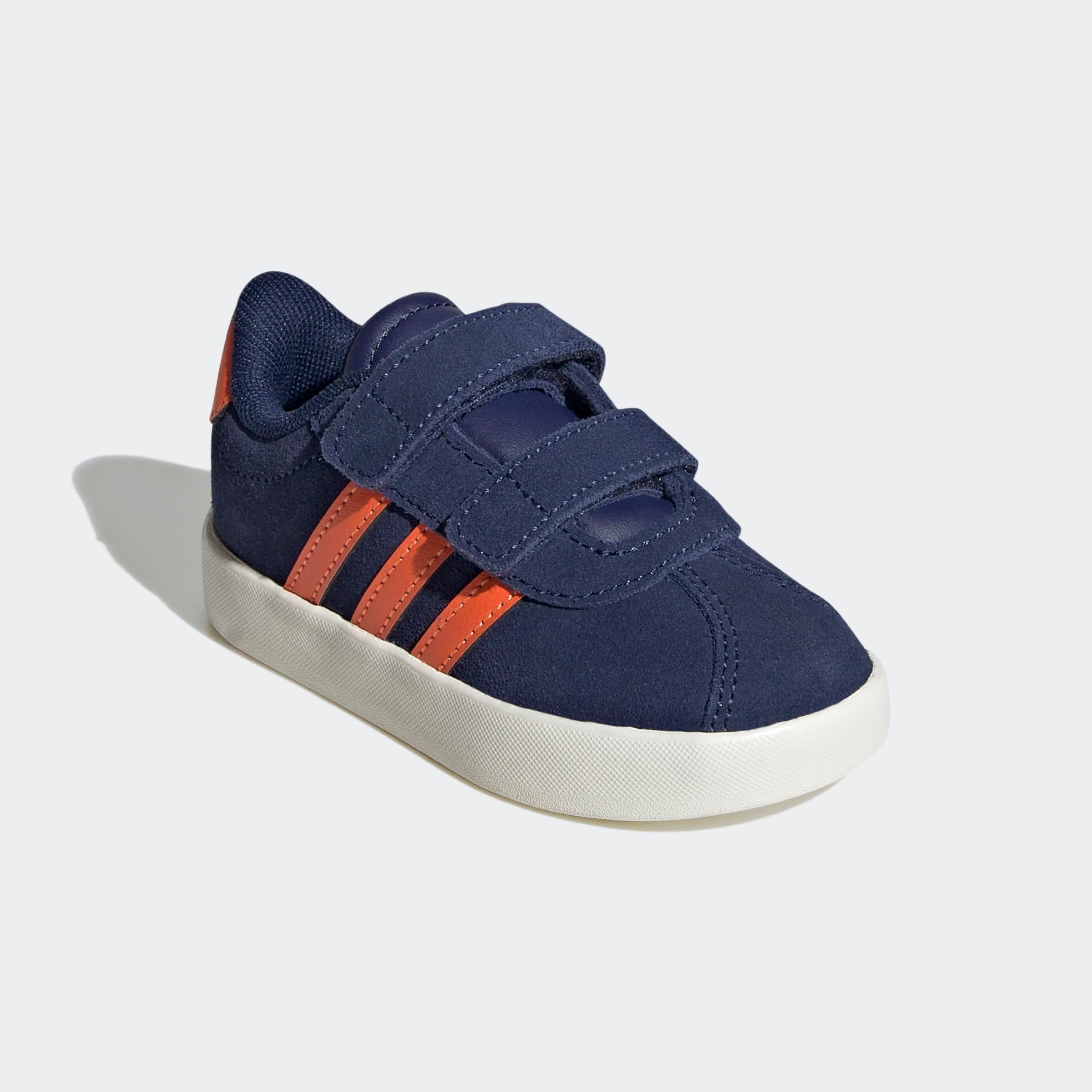 adidas Sportswear VL COURT 3.0 Klettschuh für Kinder, inspiriert vom Design des adidas samba