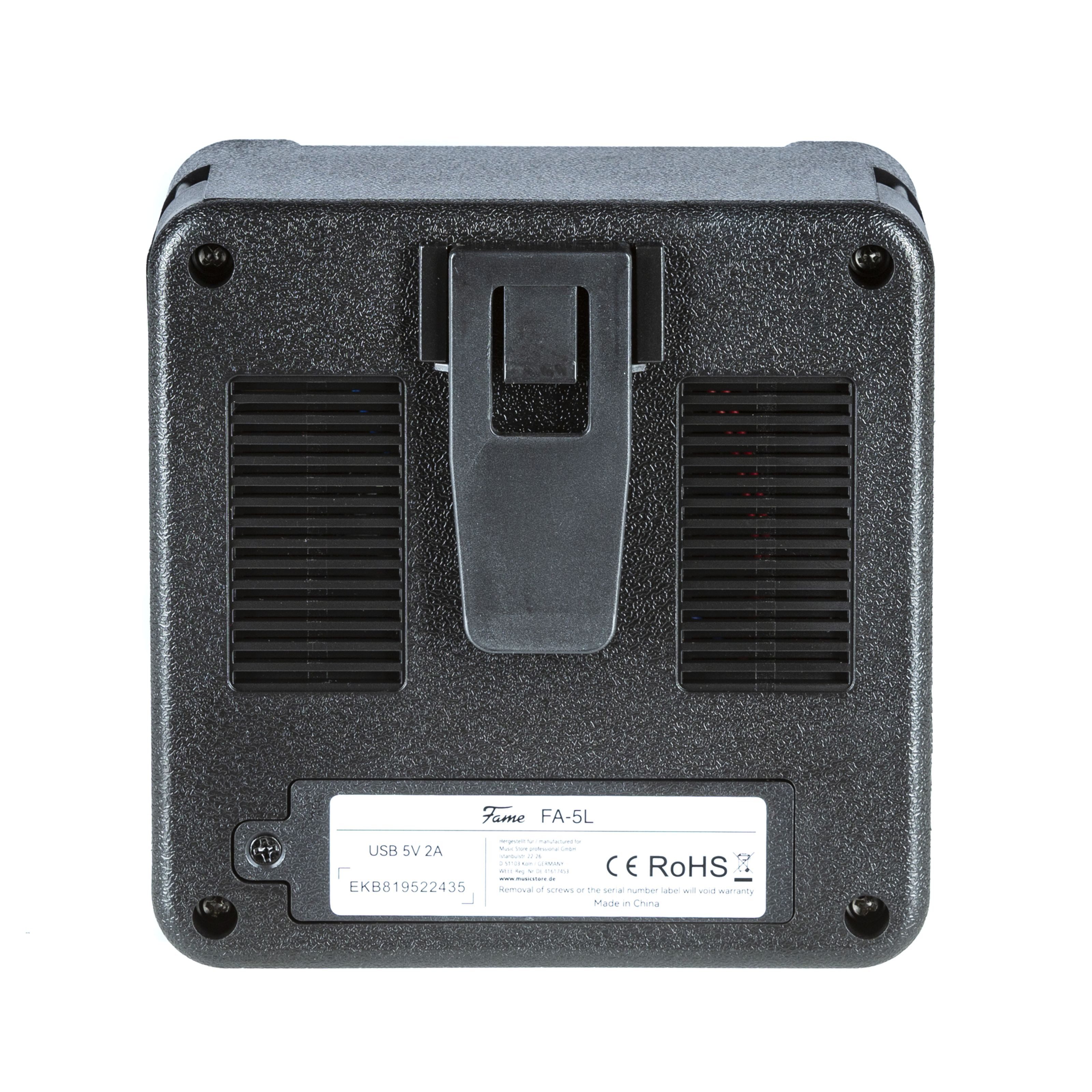 FAME Verstärker (FA-5L Mini Amp - Transistor Combo Verstärker für E-Gitarre)