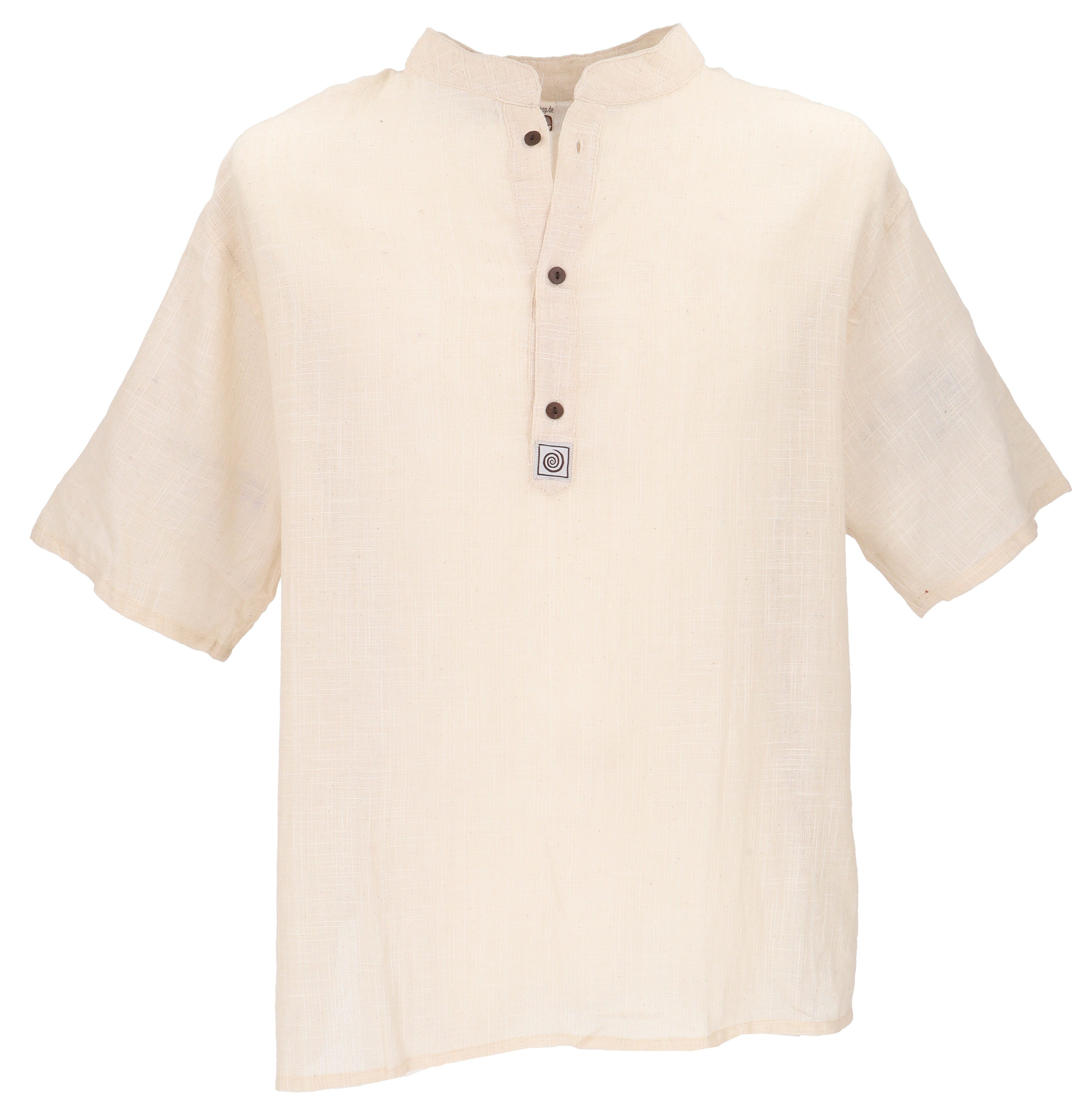 Guru-Shop Hemd & Shirt Yoga Hemd, lässiges Baumwollhemd mit.. Ethno Style, günstig online kaufen