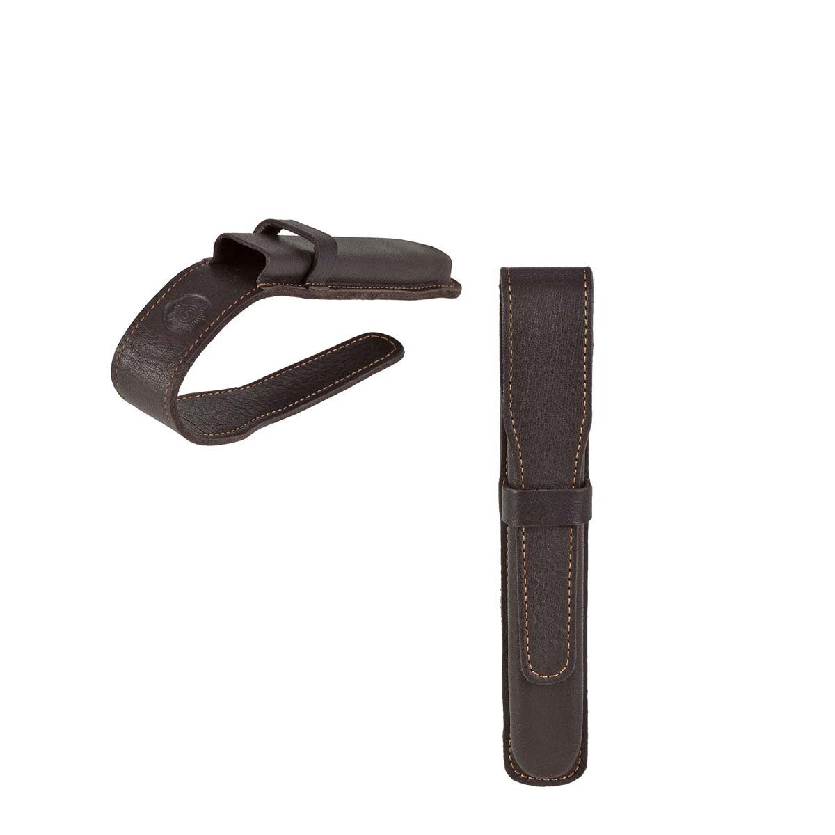 Sonnenleder Schreibgeräteetui Handke, Stiftetui, Federtasche, süddeutsches Rindleder